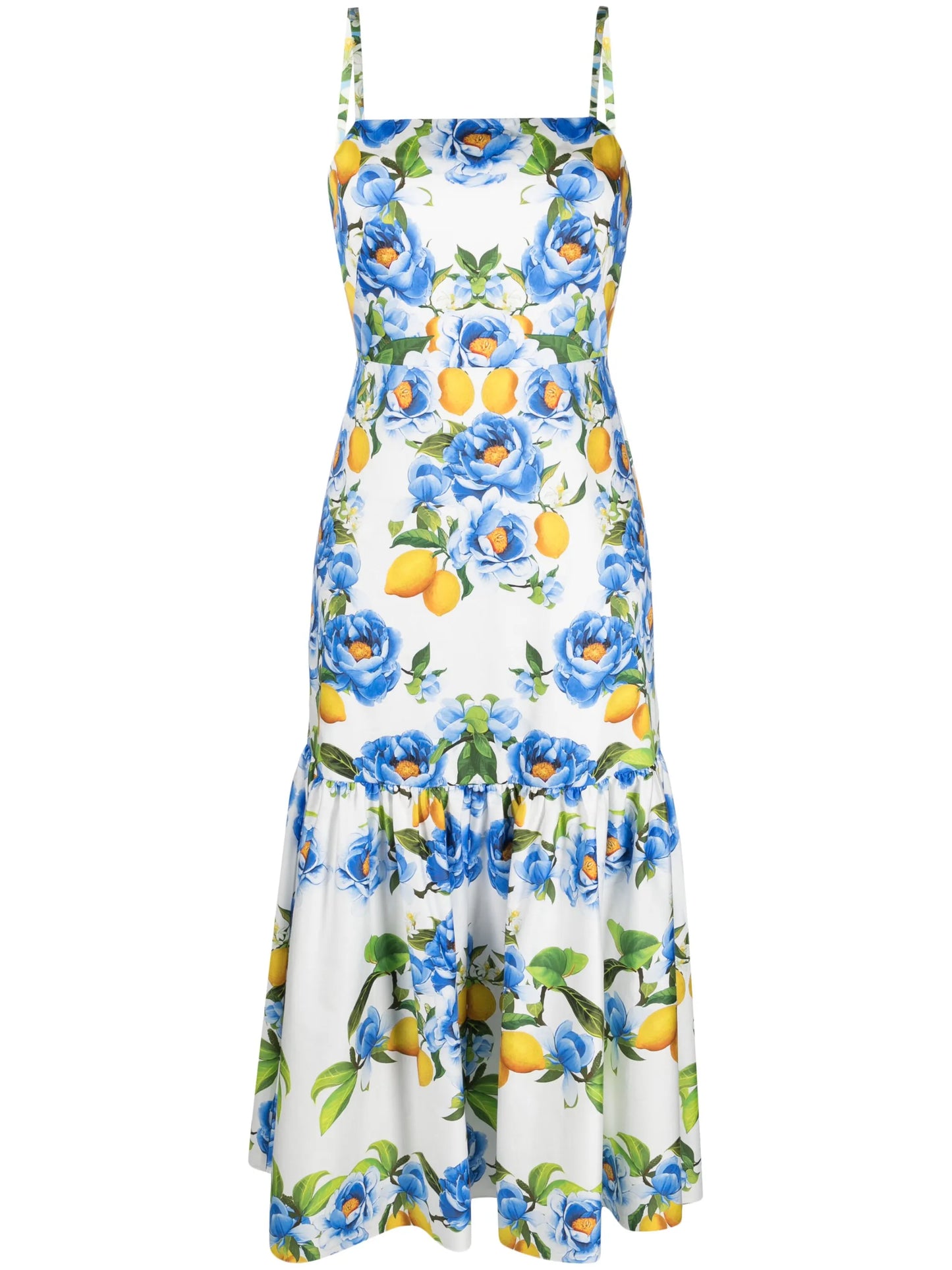 floral-print peplum dress