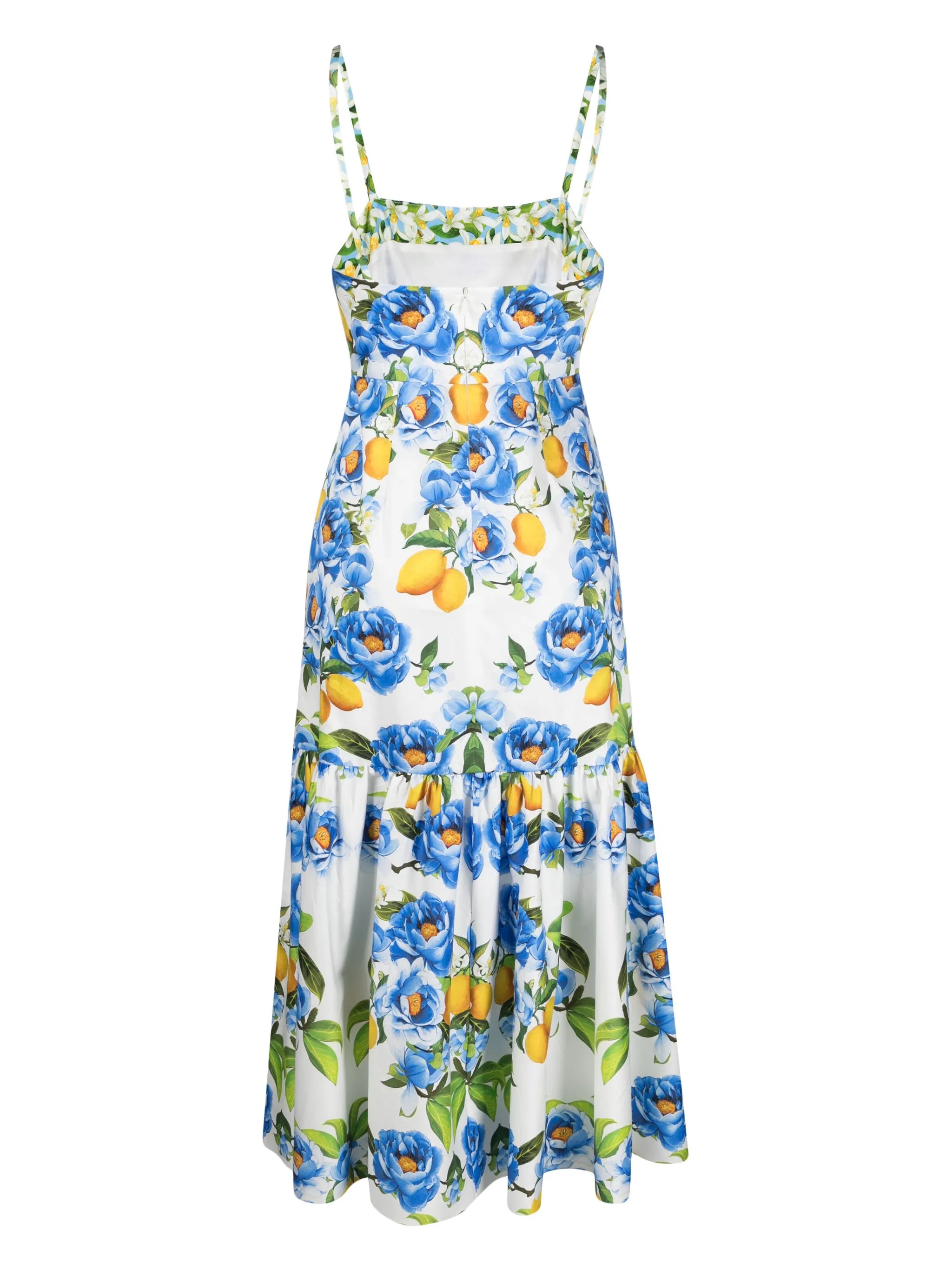 floral-print peplum dress