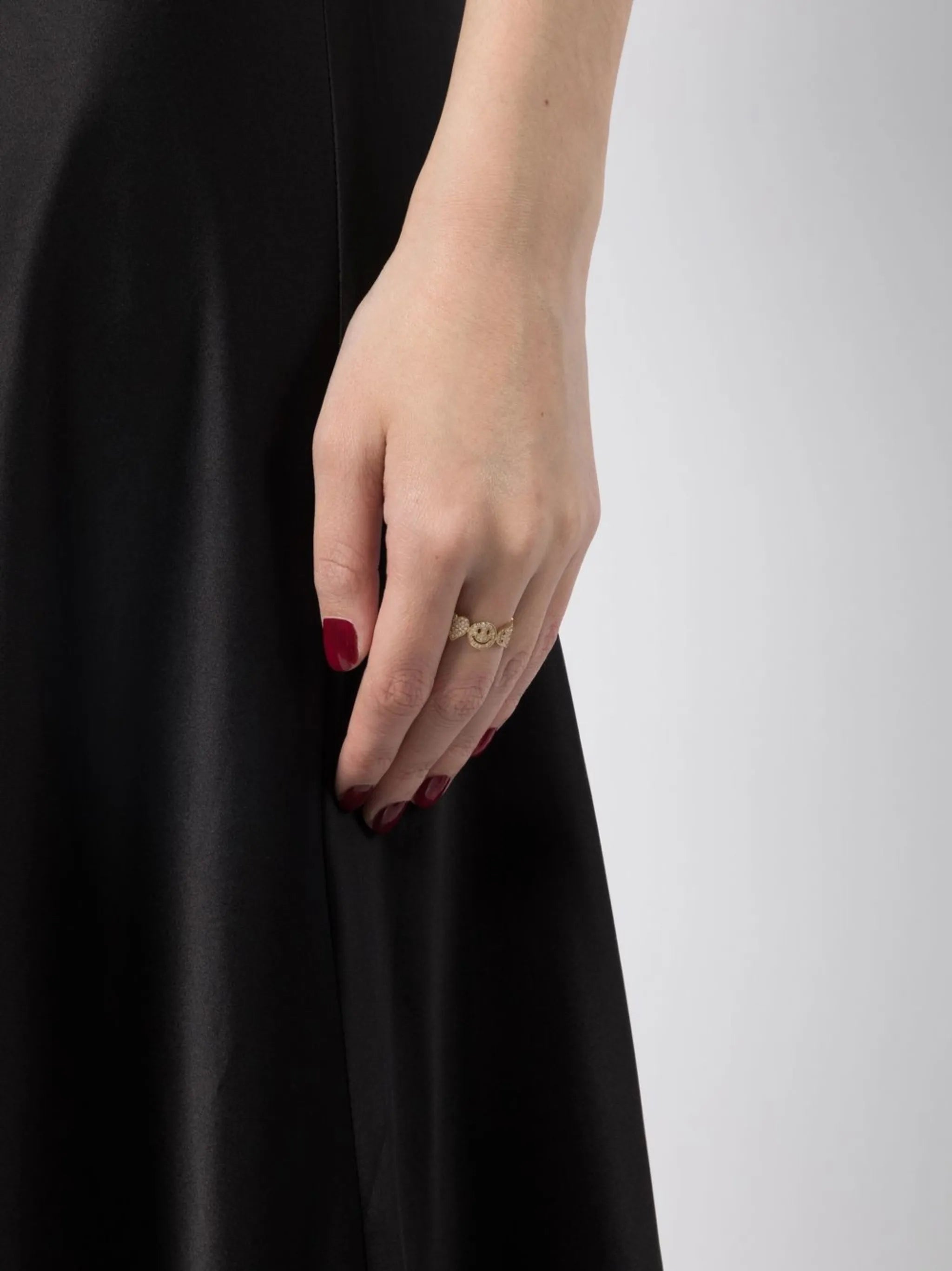 14kt yellow gold Icon diamond ring