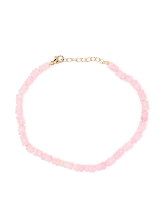 14kt yellow gold opal beaded bracelet