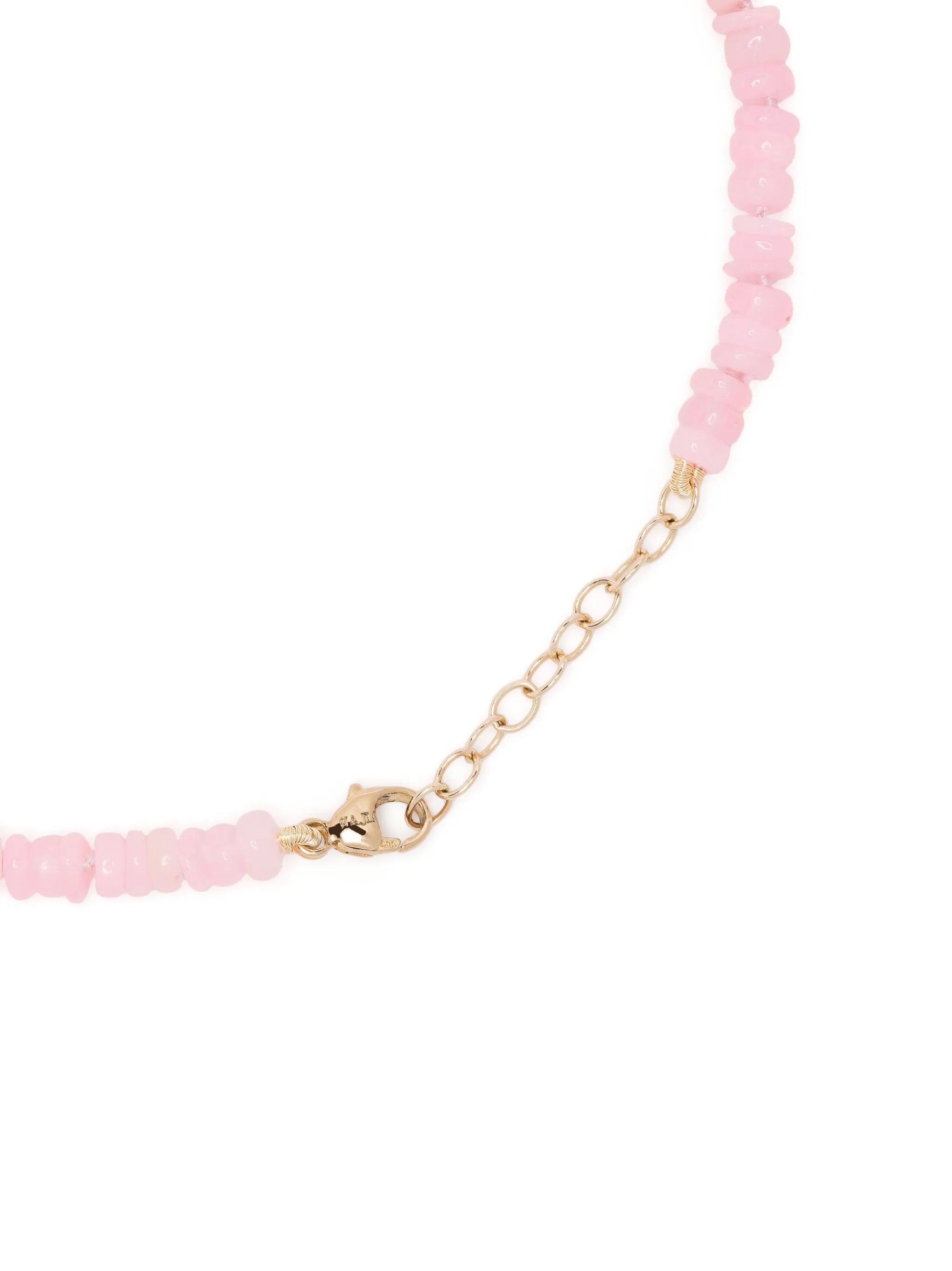 14kt yellow gold opal beaded bracelet
