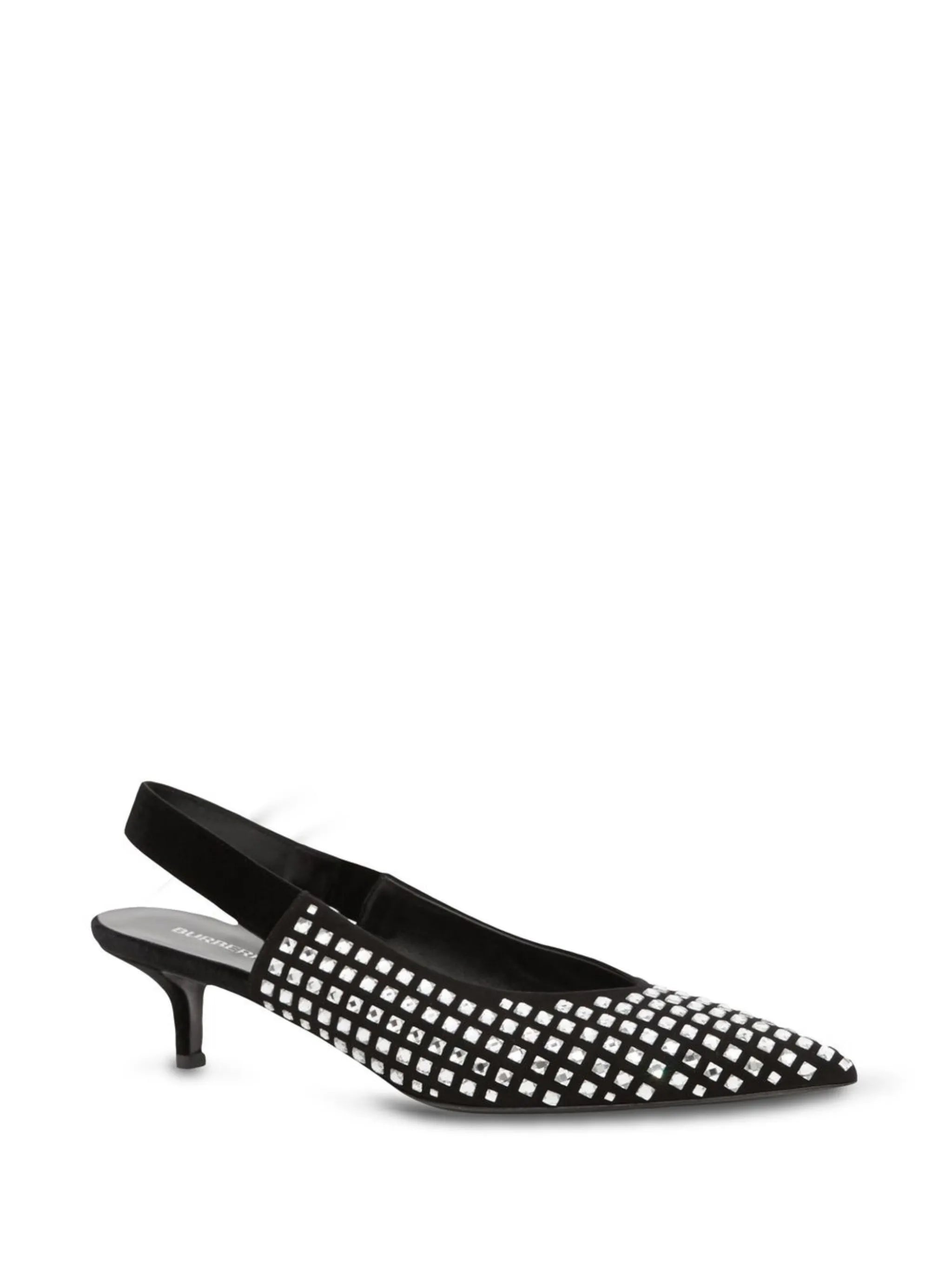 crystal-embellished pointed-toe pumps