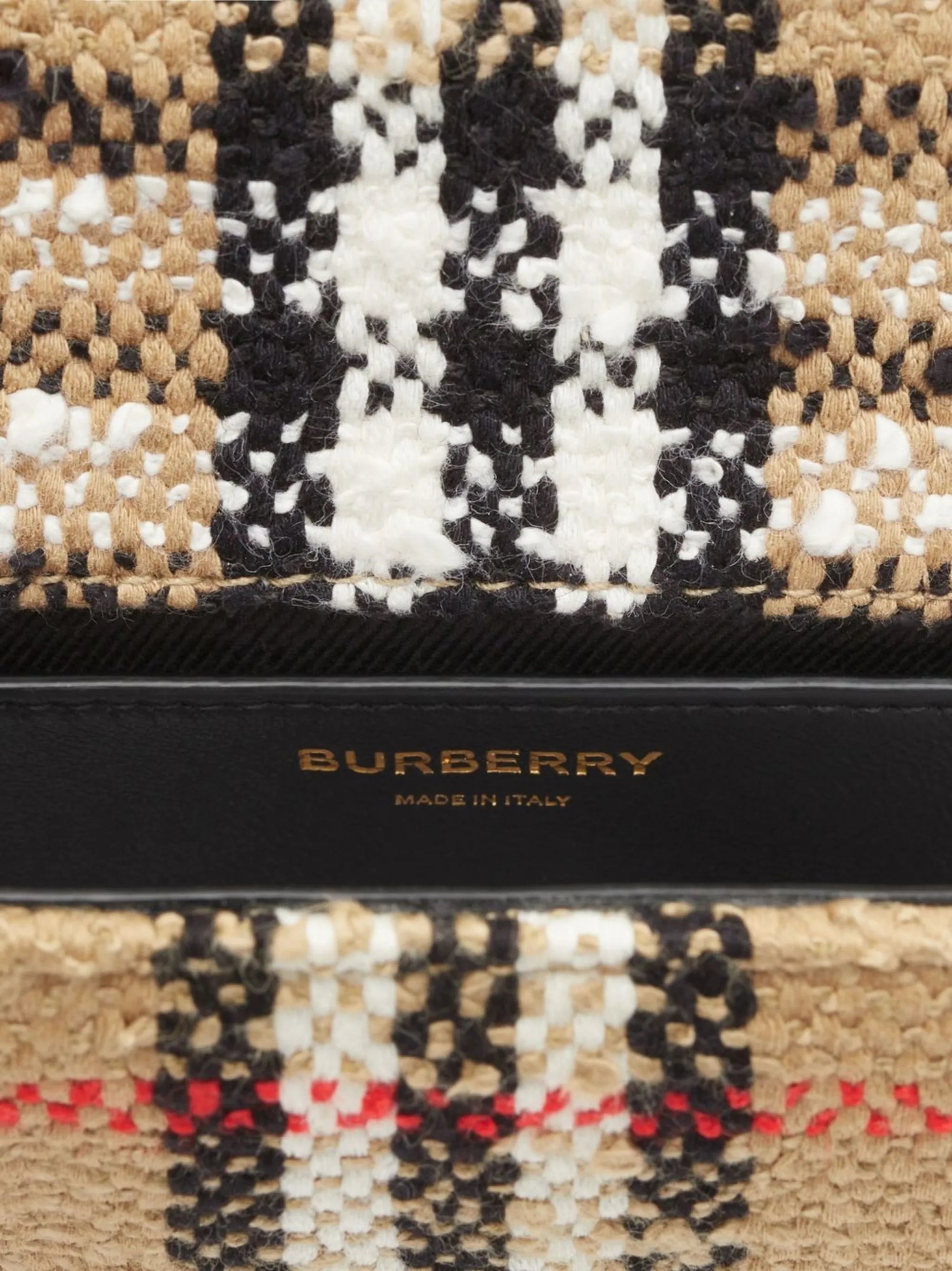 Lola Vintage-check bouclé shoulder bag