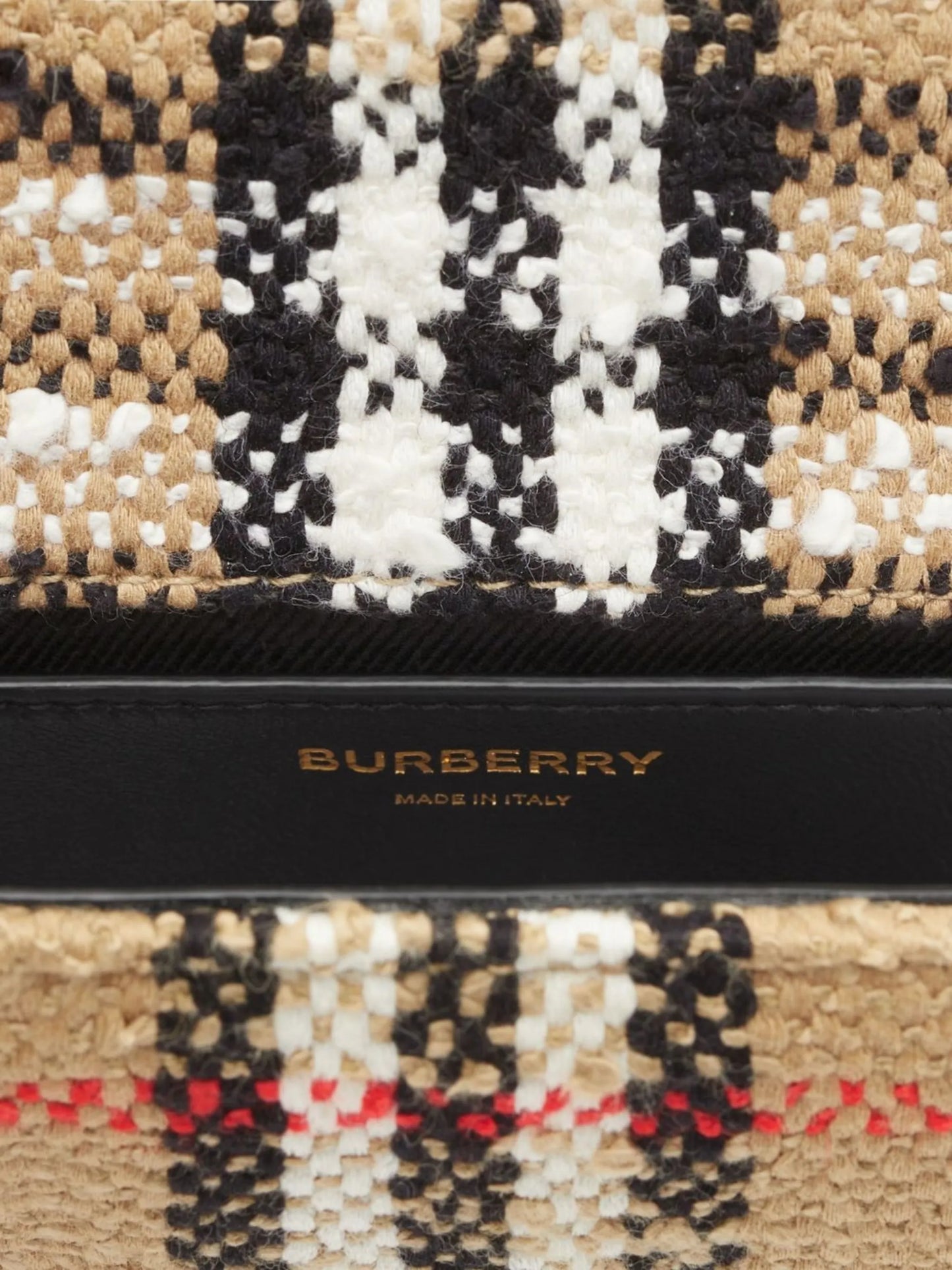 Lola Vintage-check bouclé shoulder bag