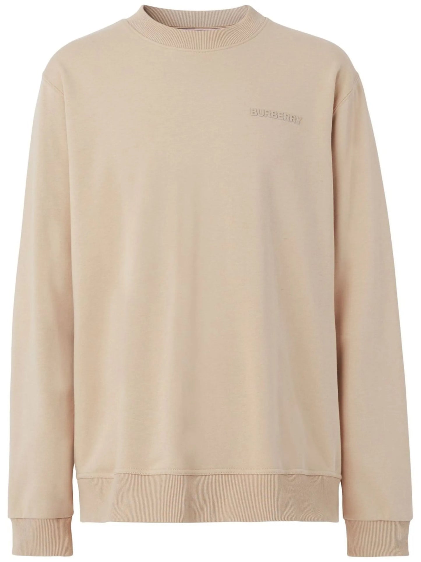 logo-embossed stretch-cotton sweatshirt
