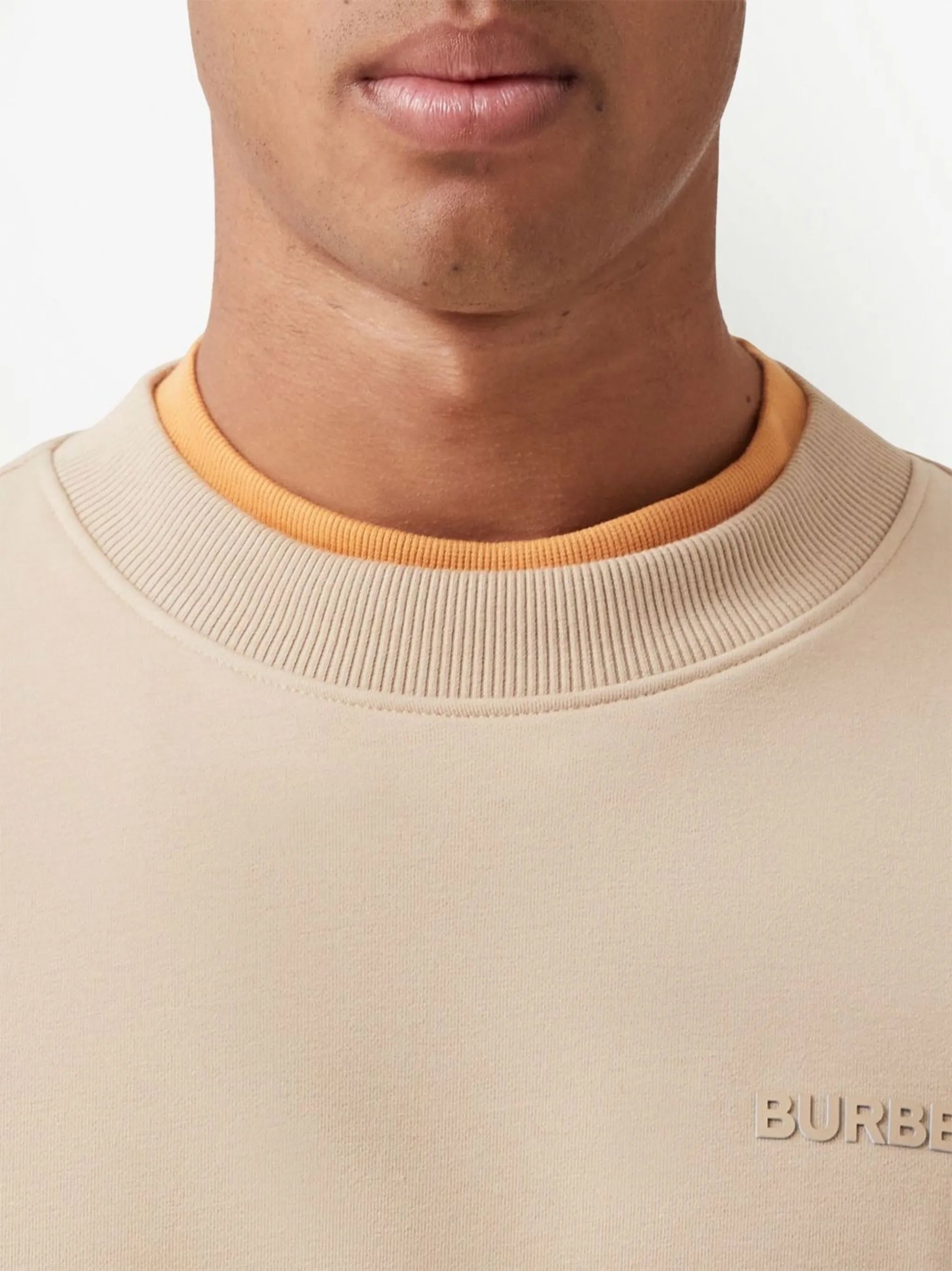 logo-embossed stretch-cotton sweatshirt