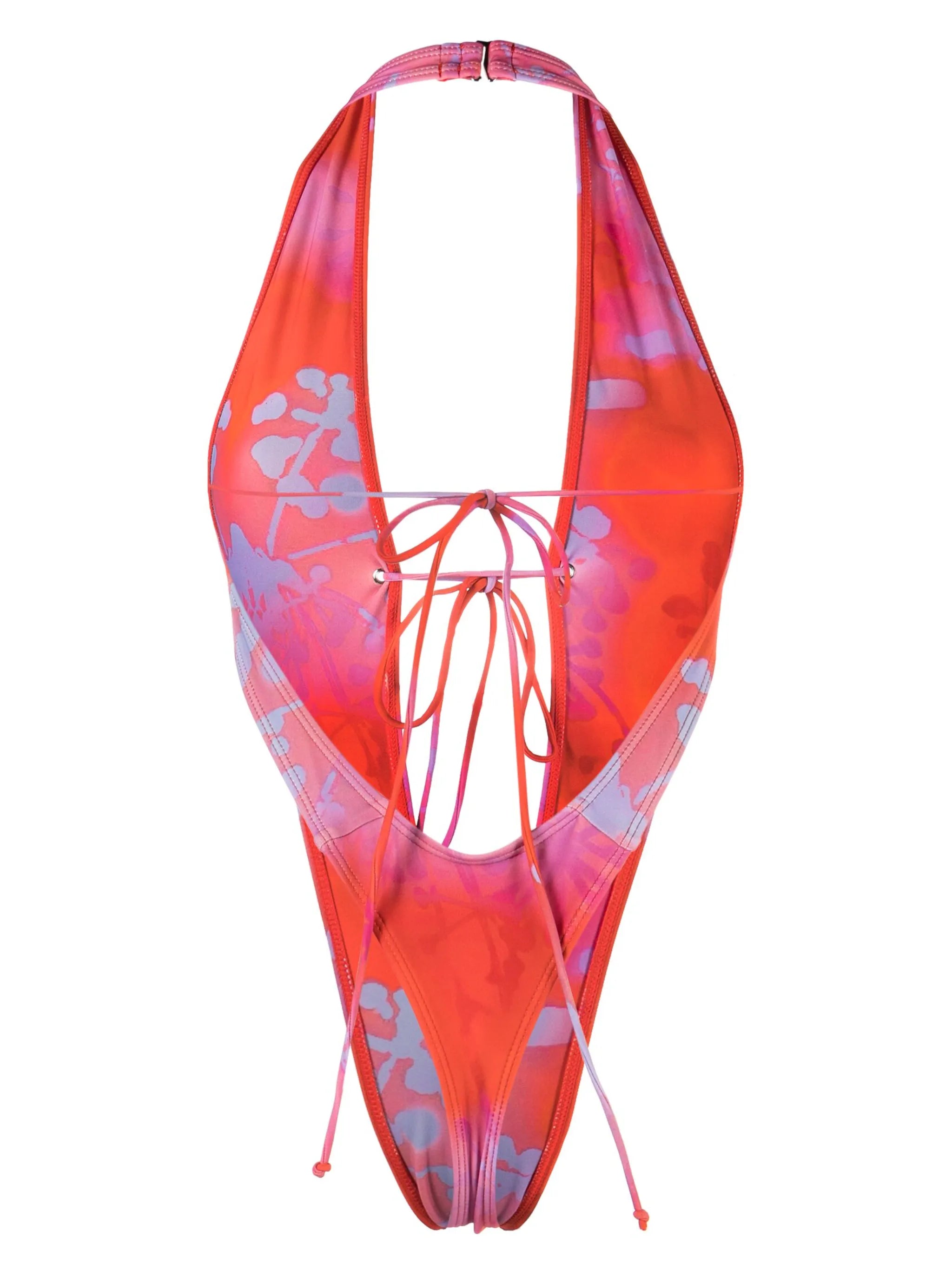 high-cut thong one-piece