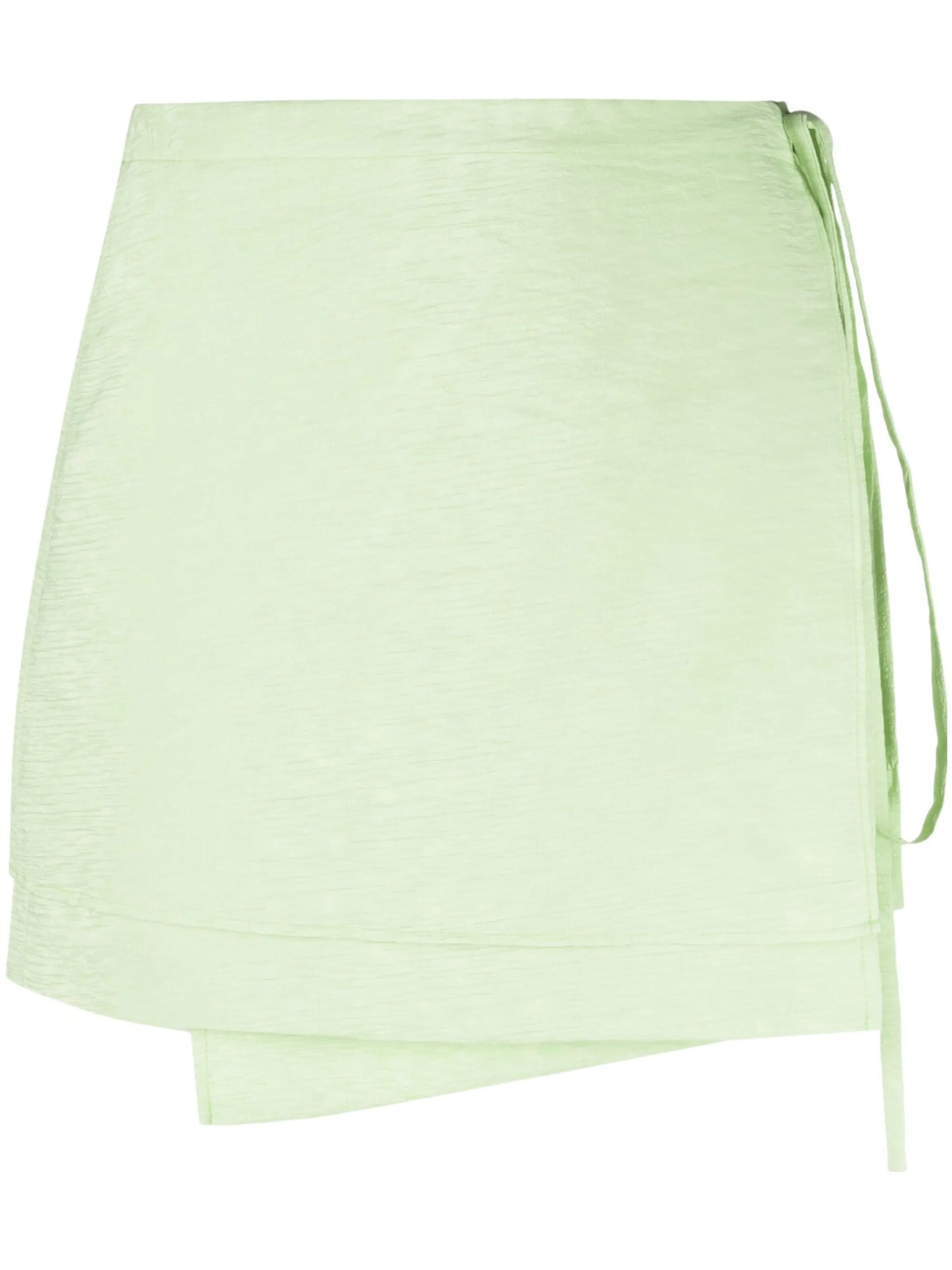 wrap-detail mini skirt