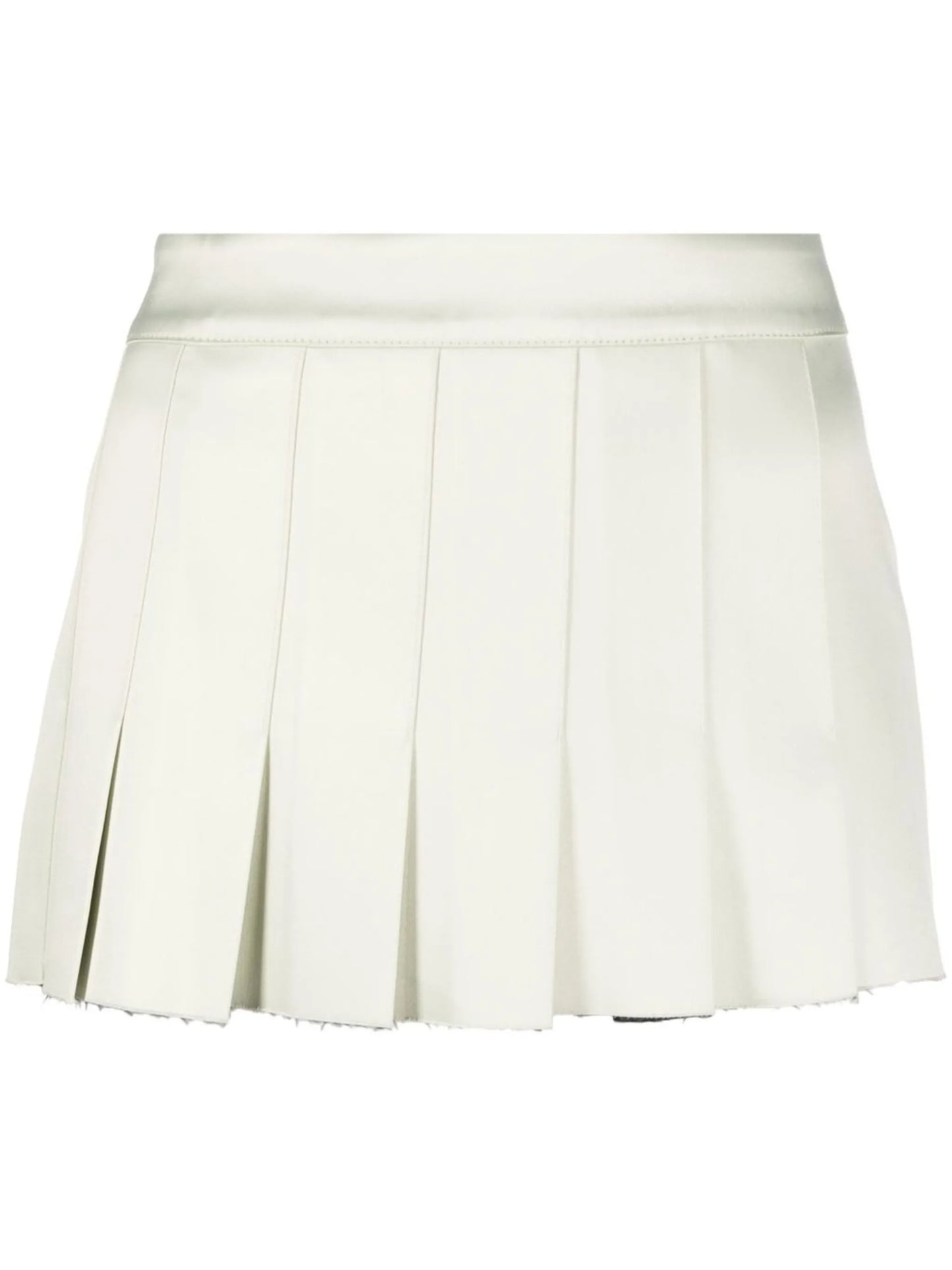 pleated mini skirt