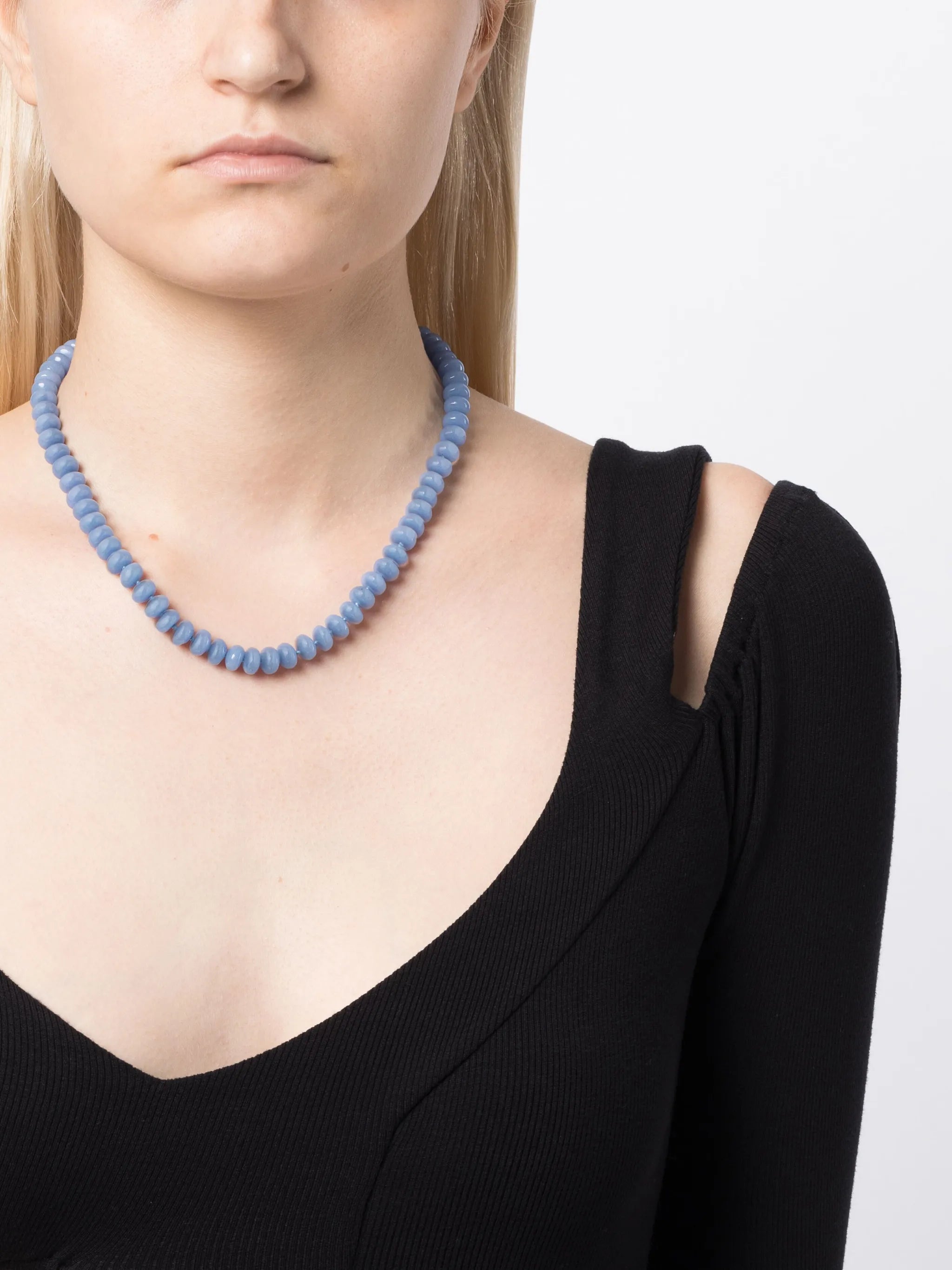 14kt yellow gold aragonite necklace
