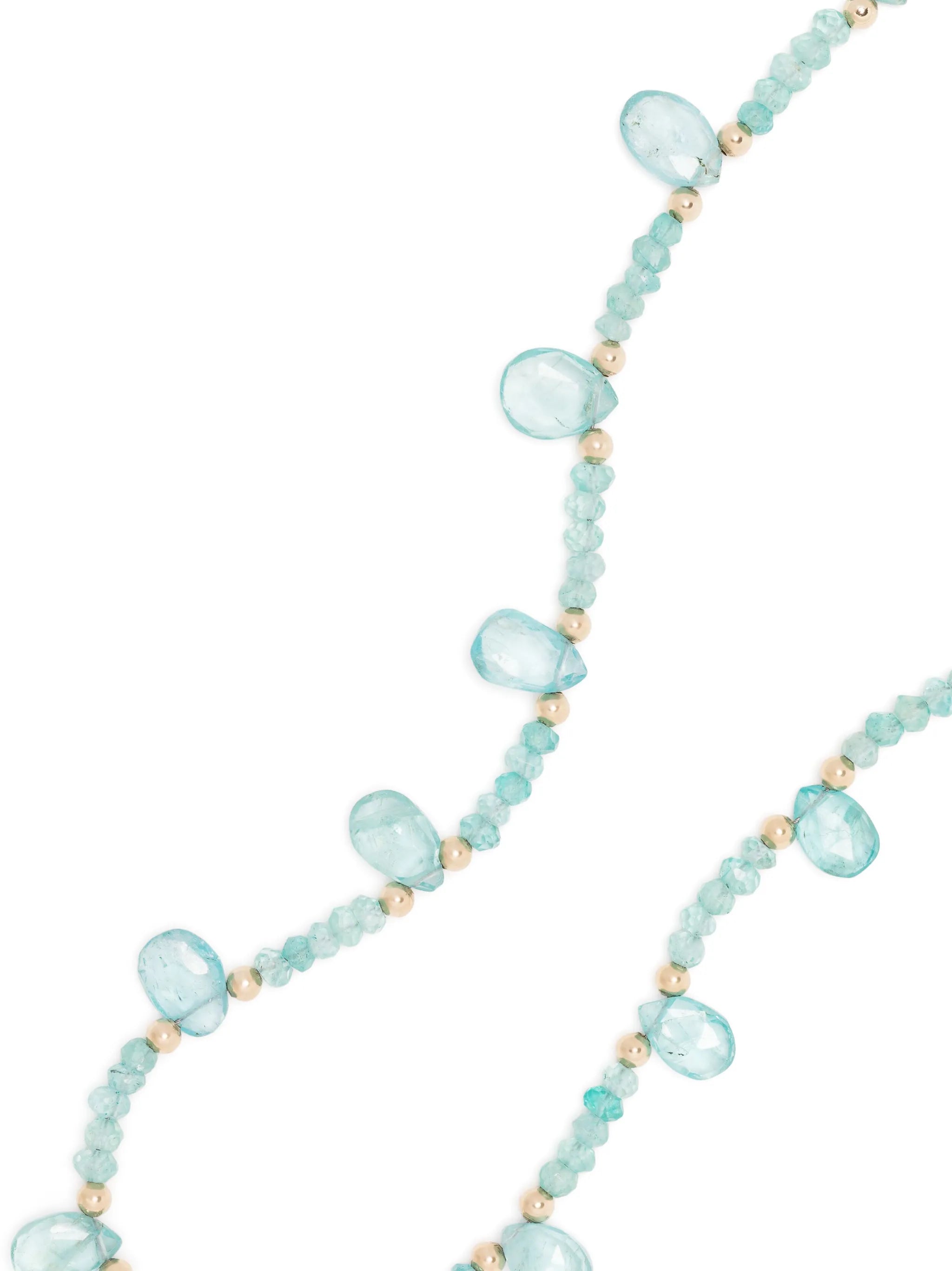 14kt yellow gold Arizona Teardrop apatite necklace