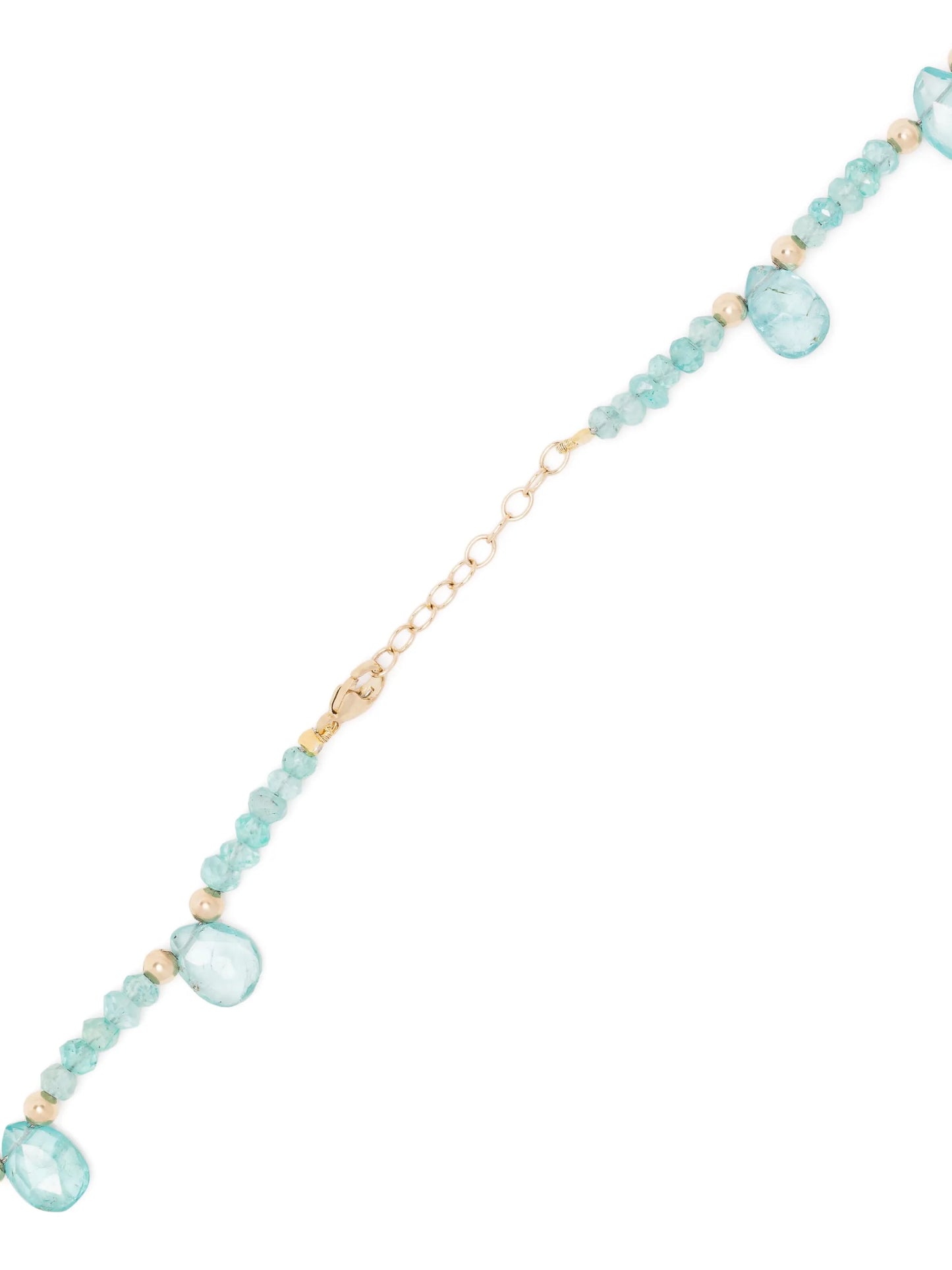 14kt yellow gold Arizona Teardrop apatite necklace