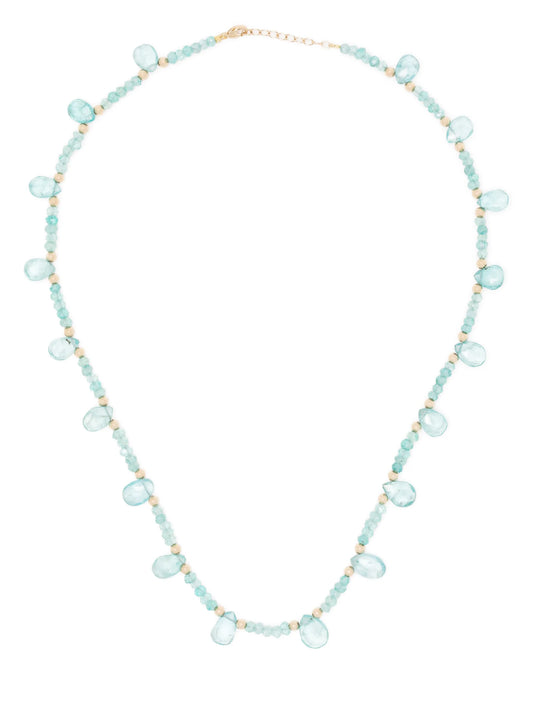 14kt yellow gold Arizona Teardrop apatite necklace