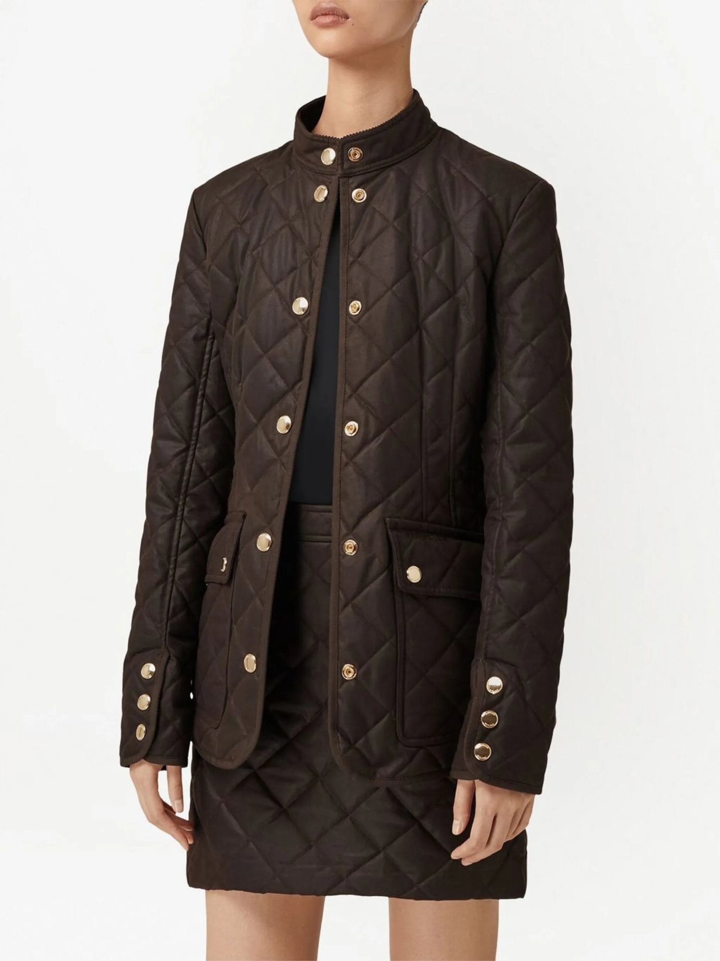 belted quilted jacket