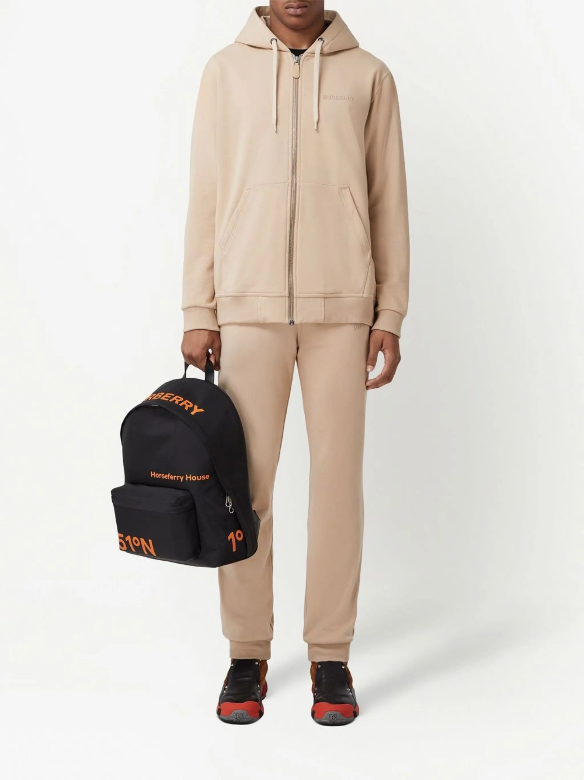 logo-print stretch-cotton track trousers