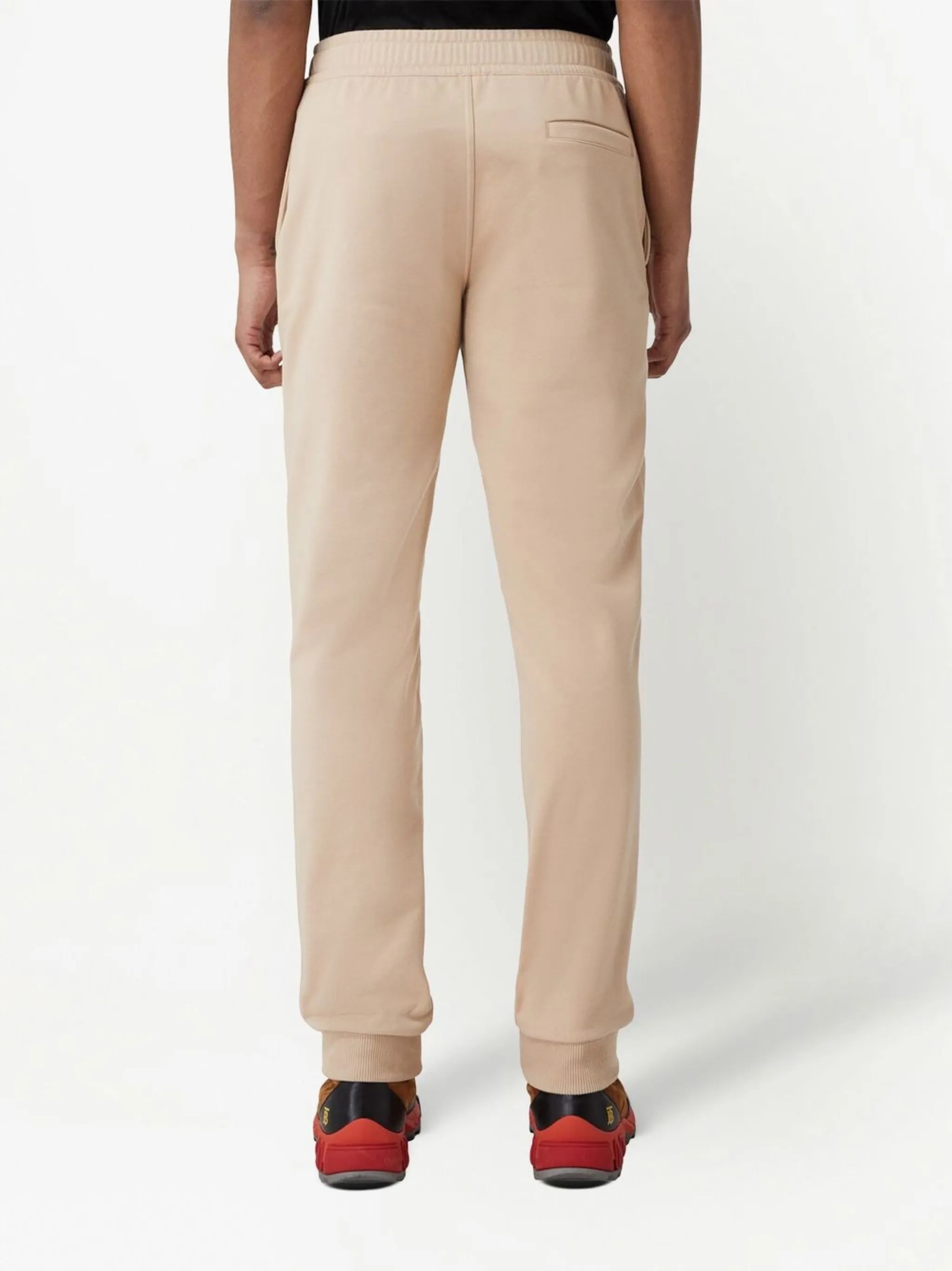 logo-print stretch-cotton track trousers