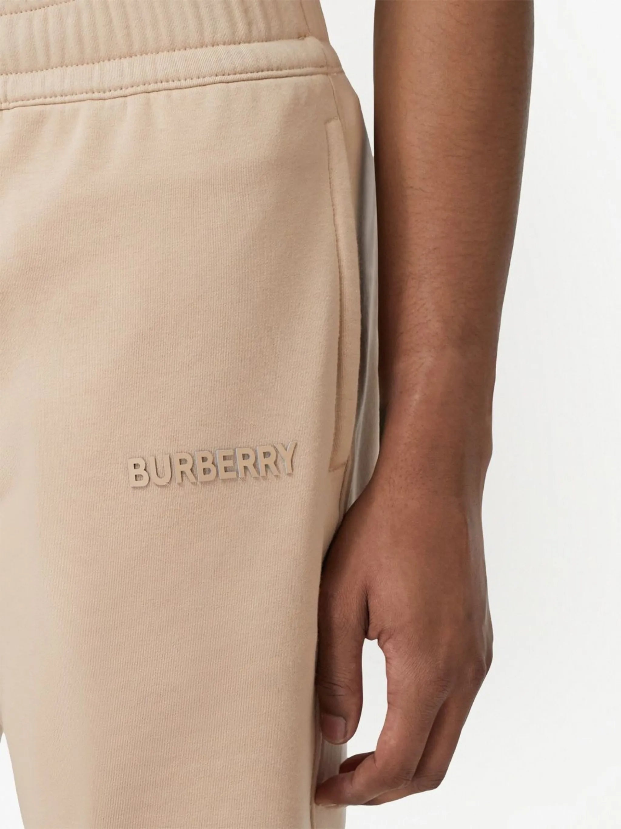 logo-print stretch-cotton track trousers
