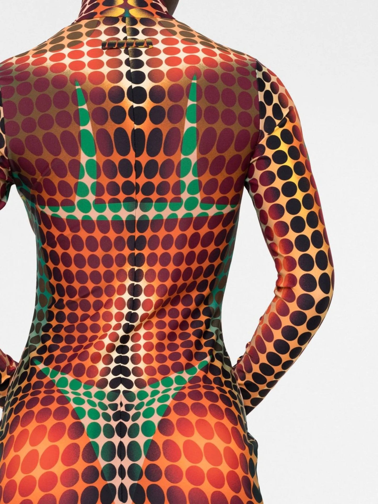 The Brown Dots Print Dress