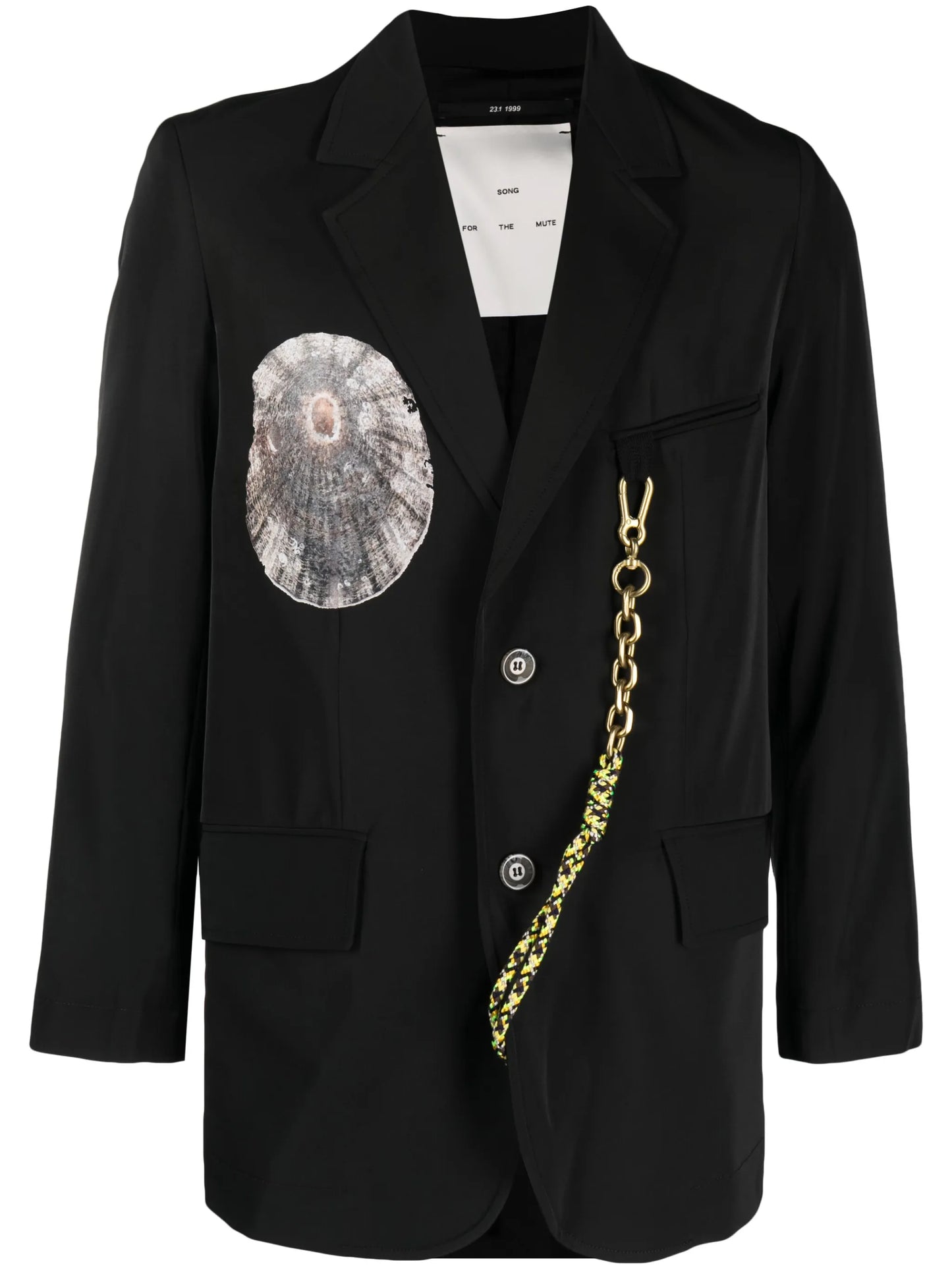 chain-link detail blazer