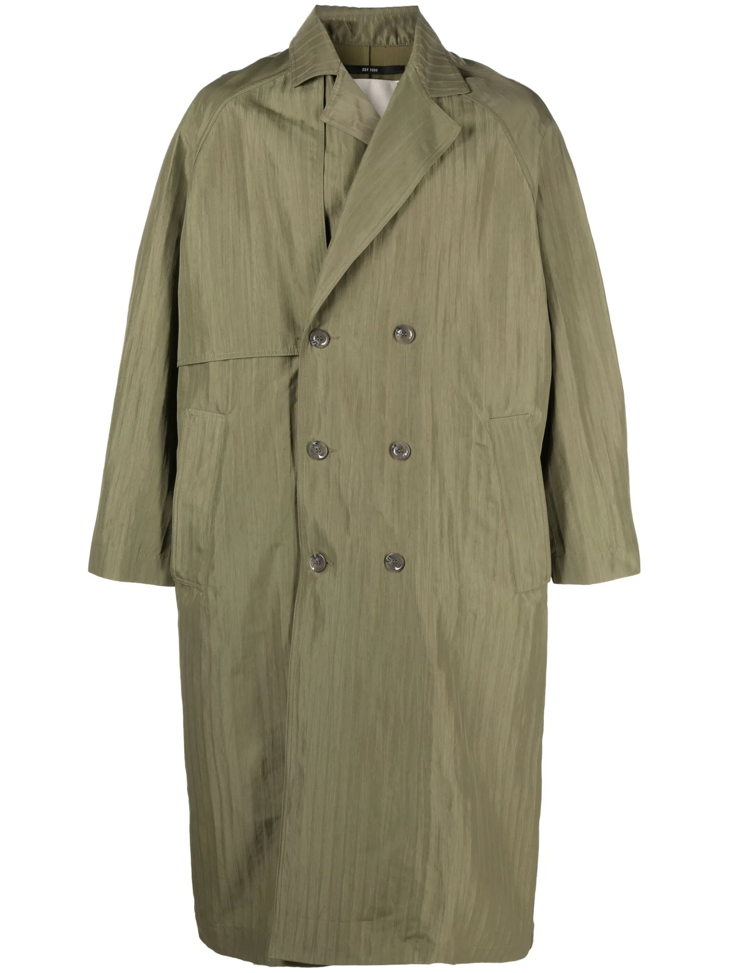 double-breasted trench coat