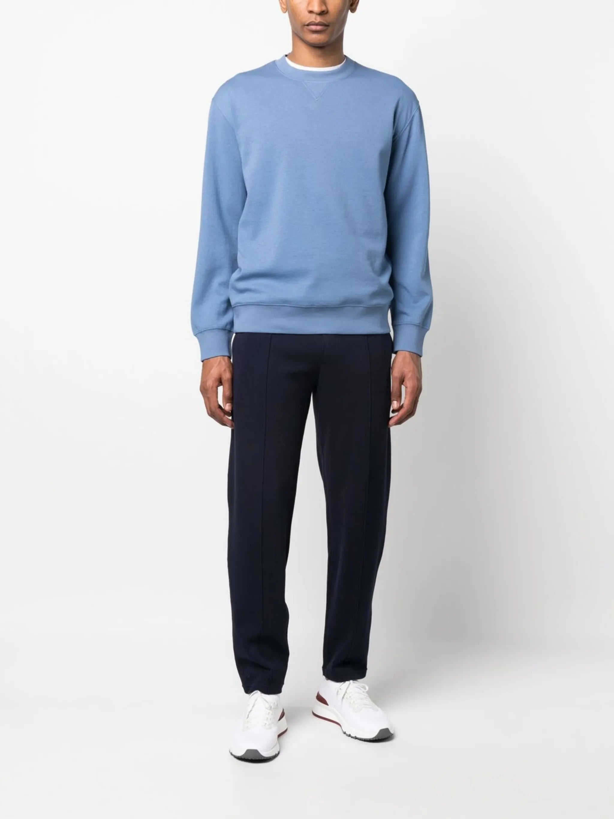 long-sleeved cotton jumper