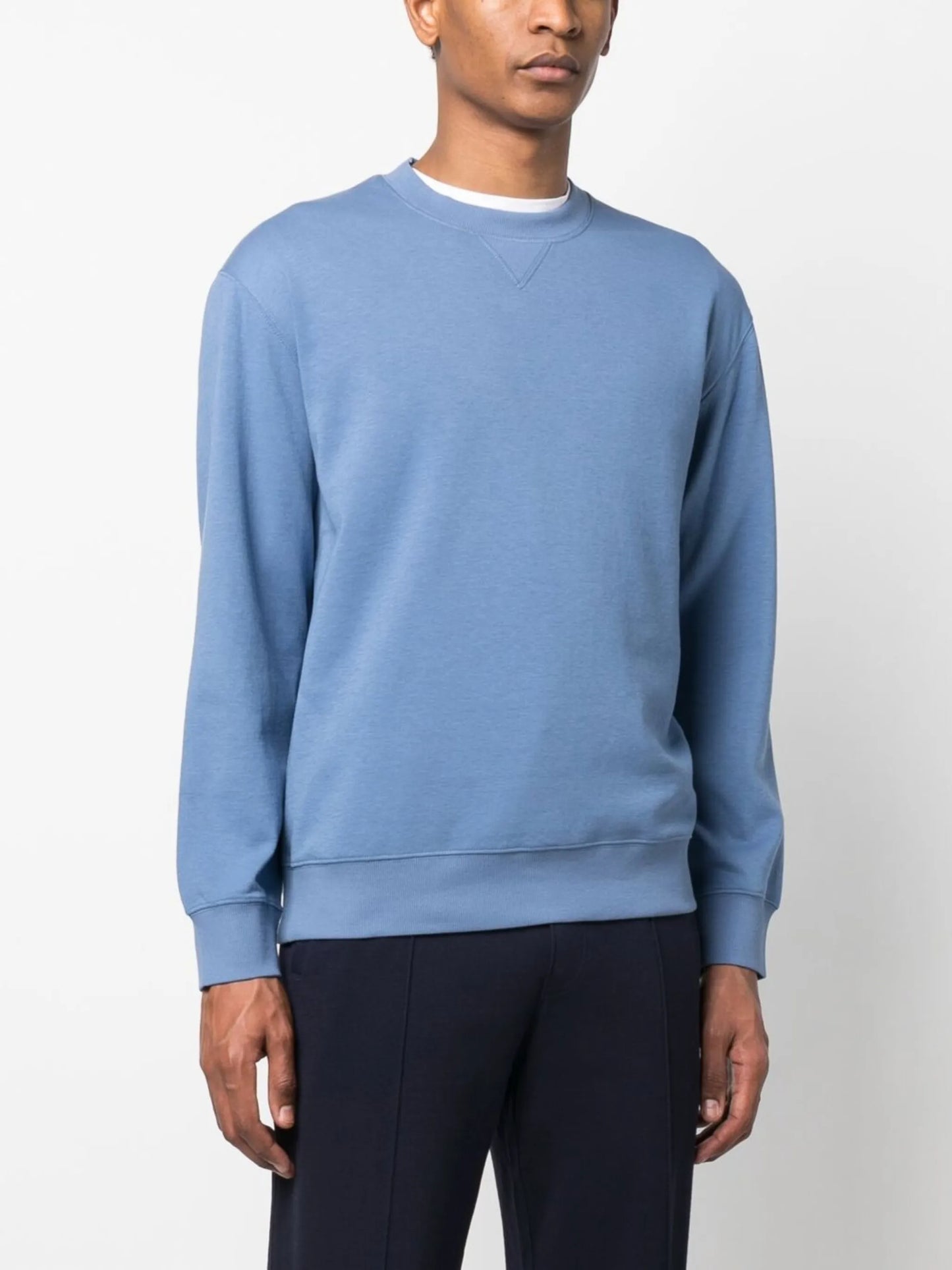 long-sleeved cotton jumper