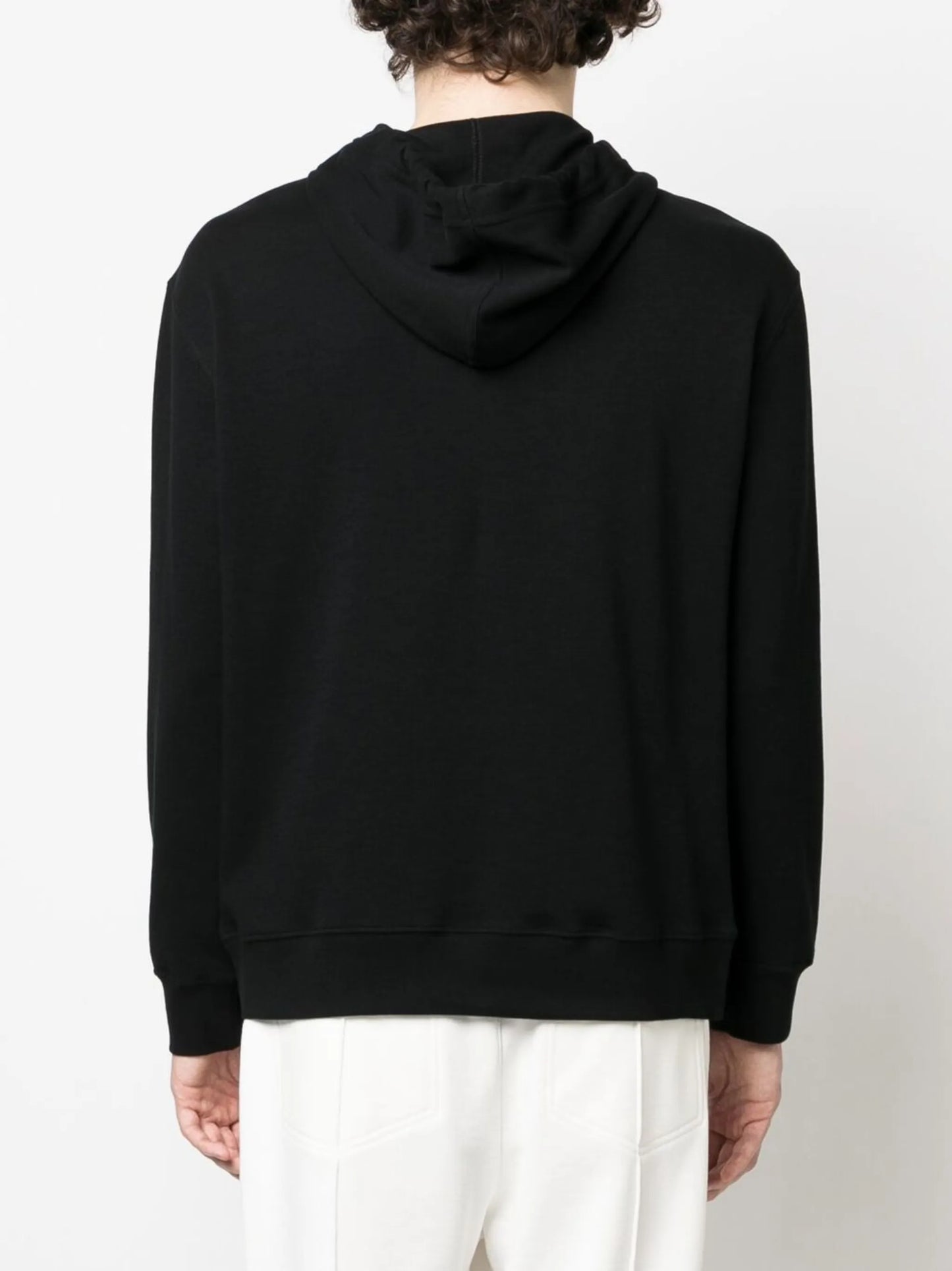 drawstring neck cotton hoodie