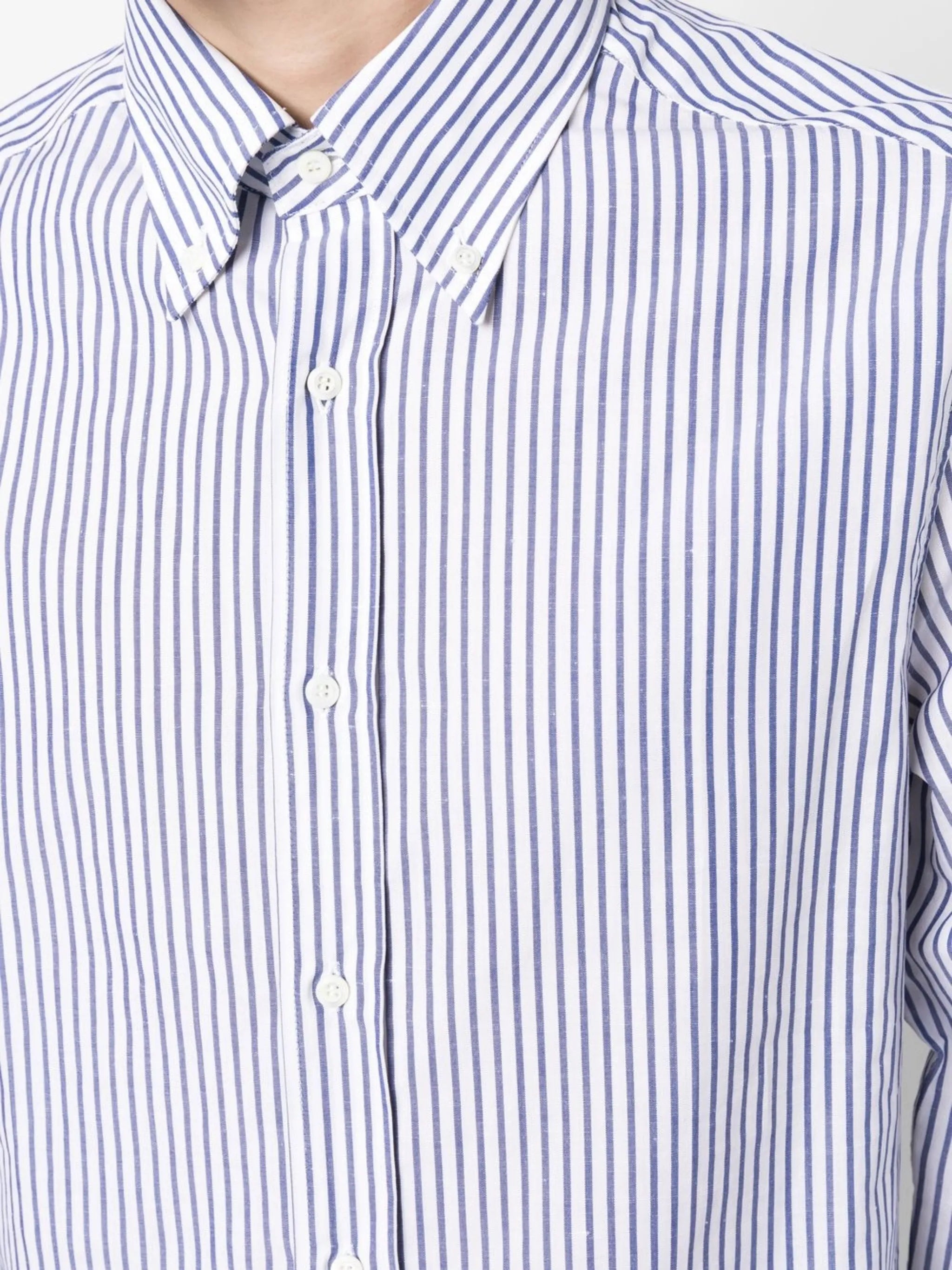 striped long-sleeve shirt