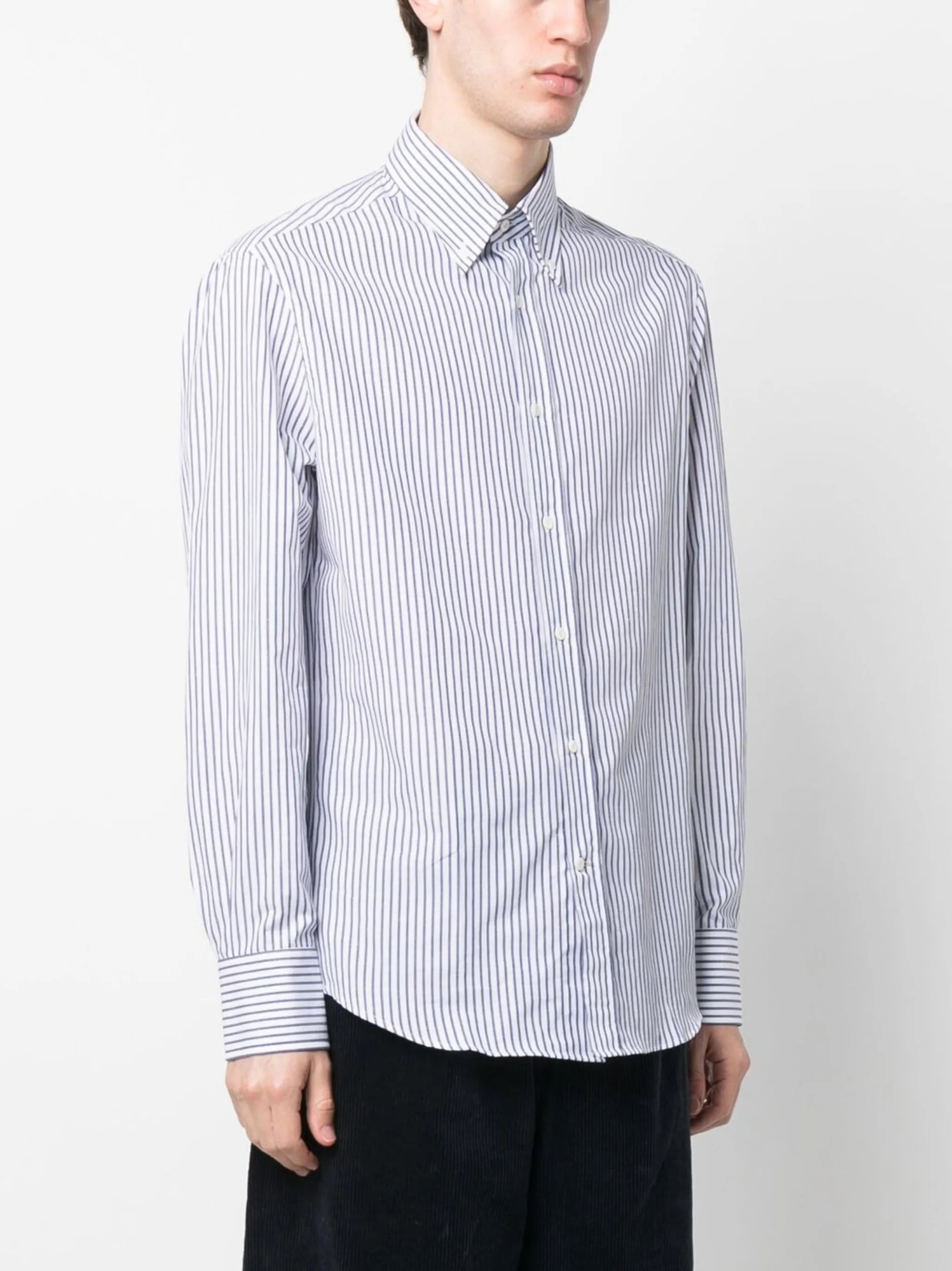 striped long-sleeve shirt