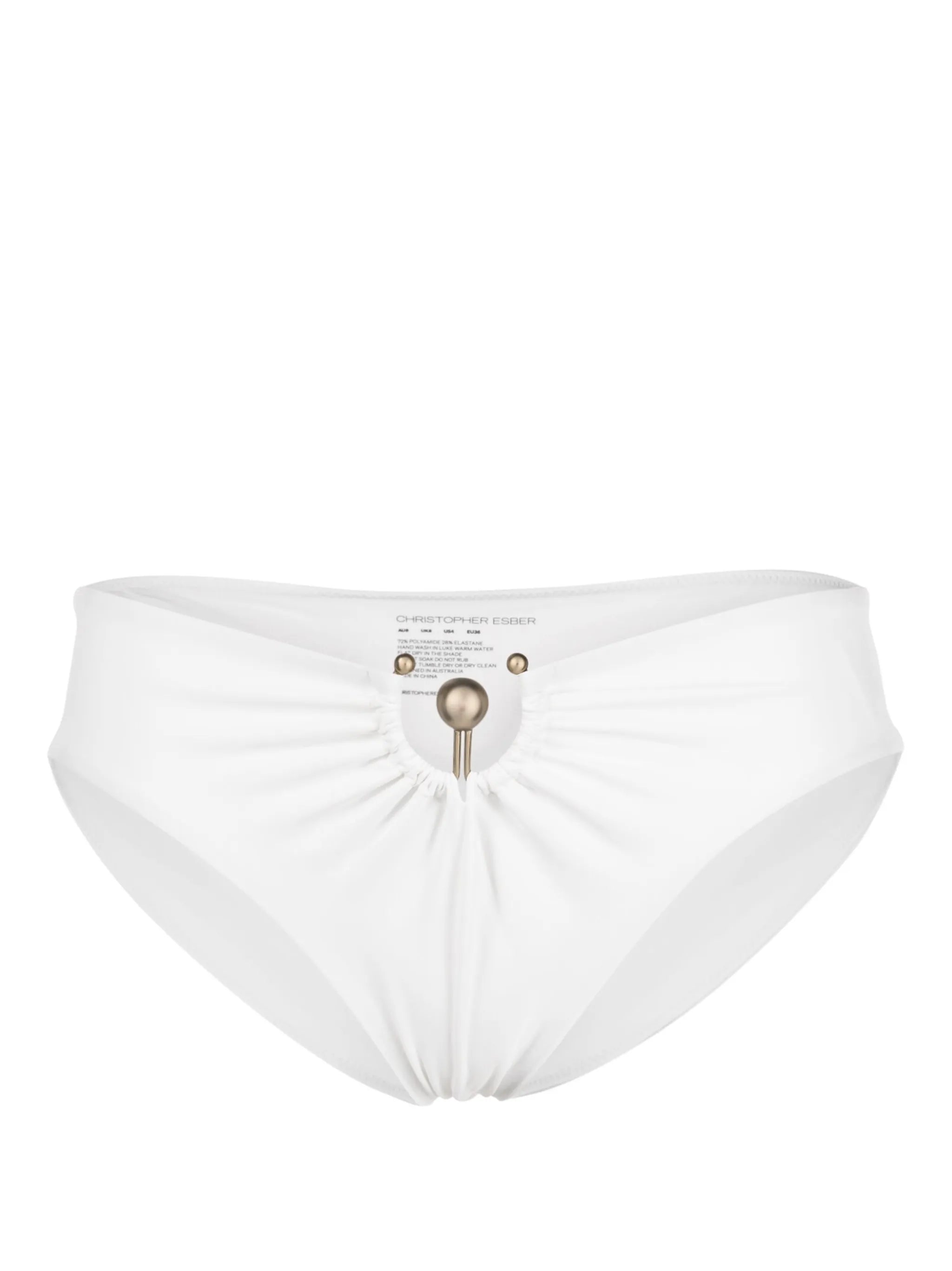 Orbit ruched bikini bottoms
