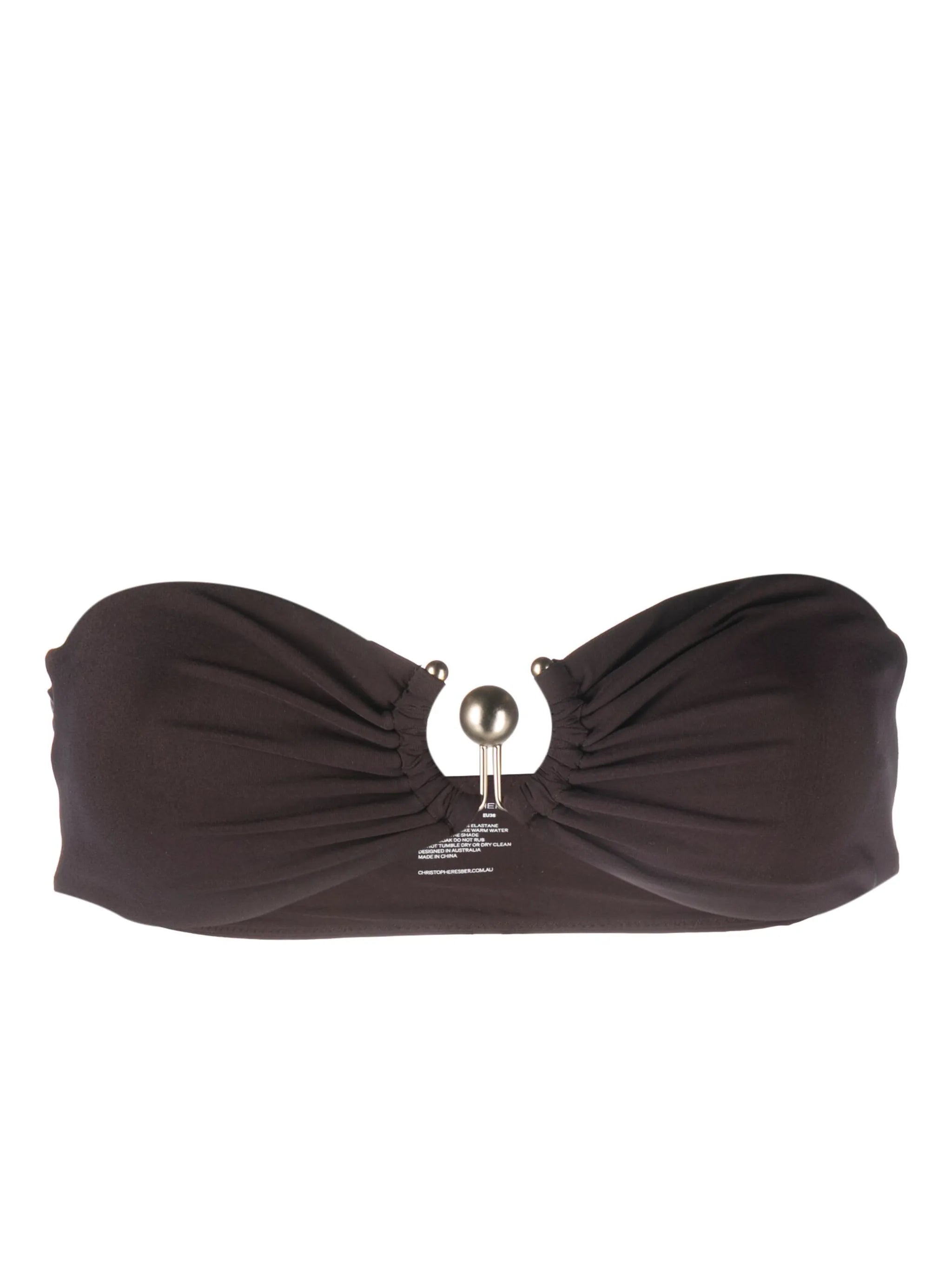 hardware-detailing bandeau bikini top