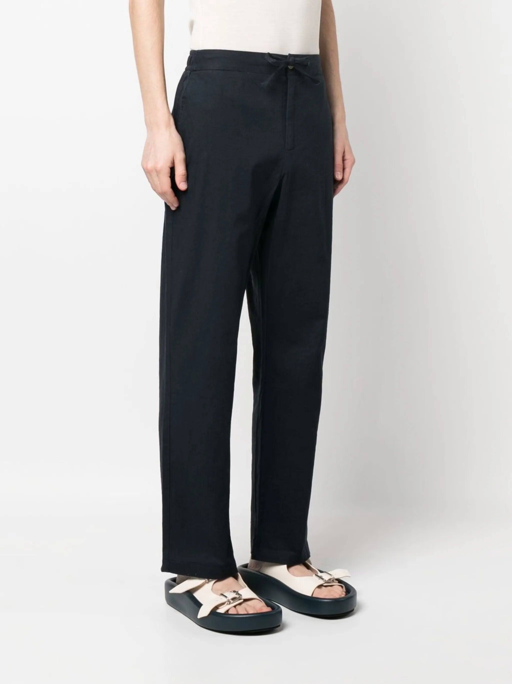 straight leg trousers