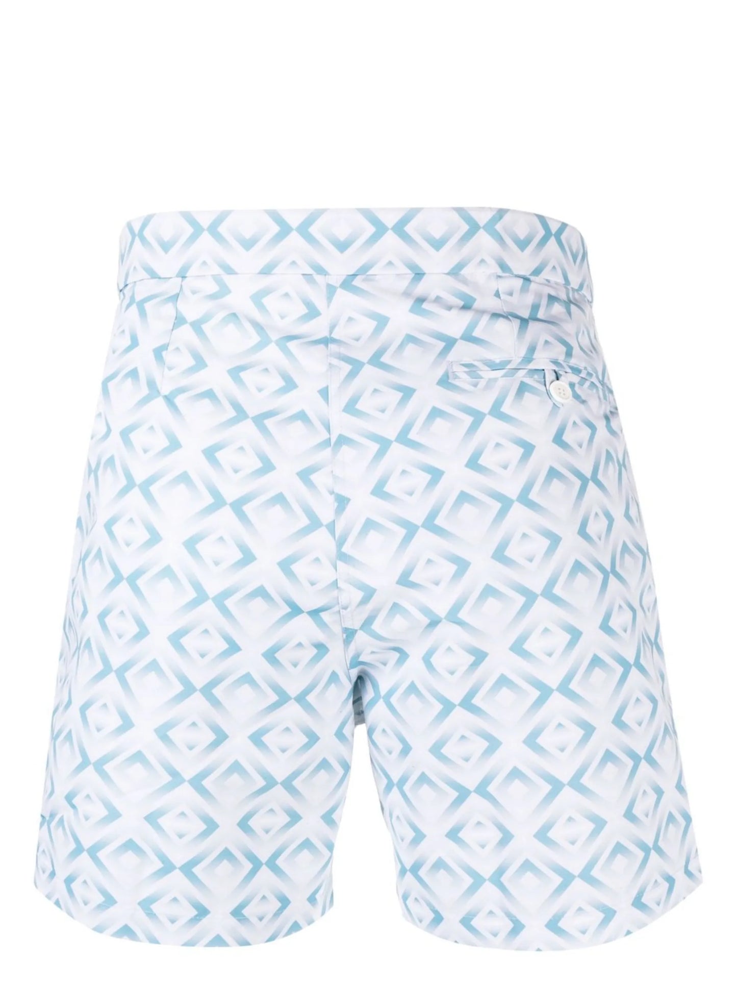 geometric print swim shorts