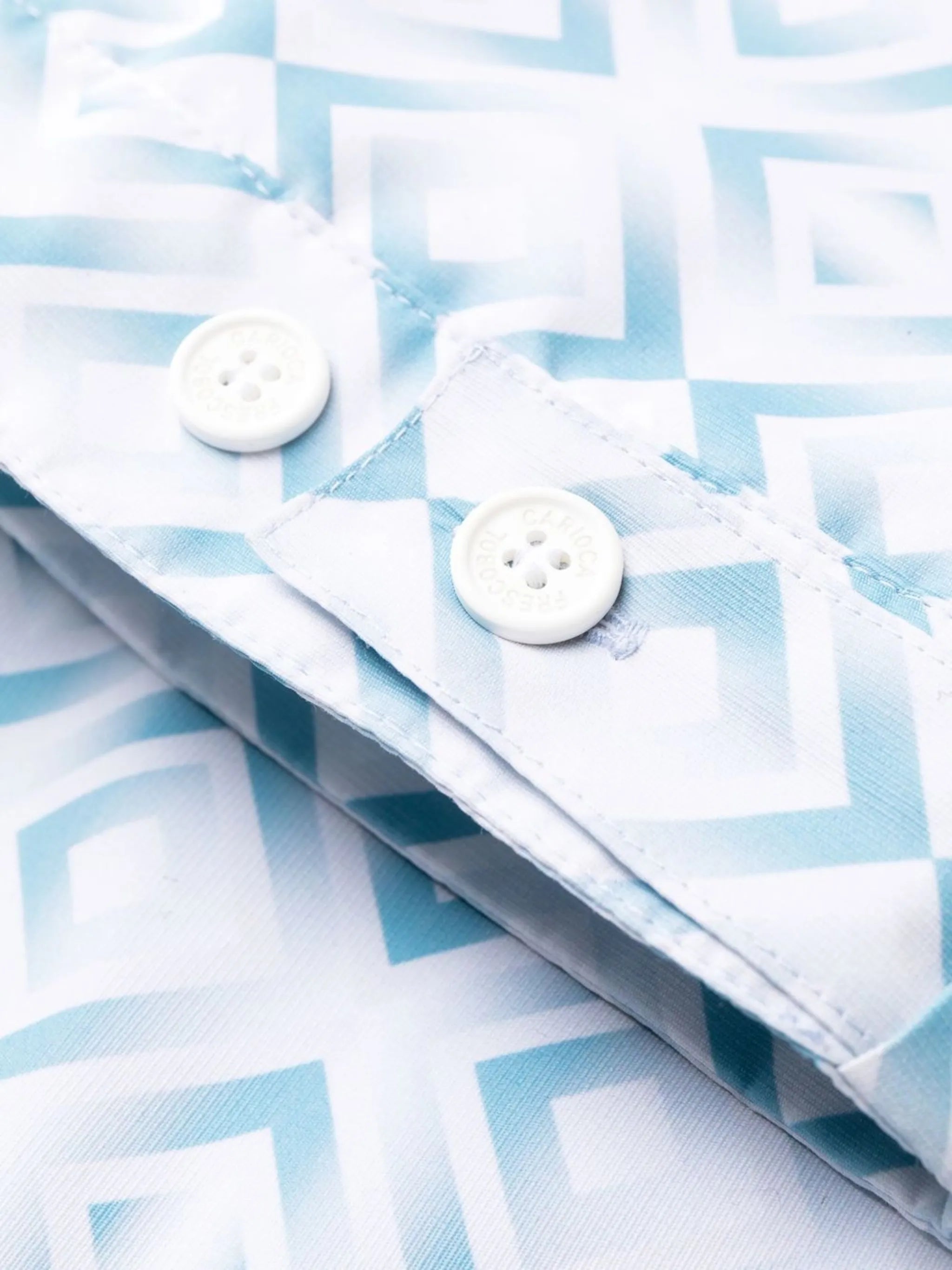 geometric print swim shorts