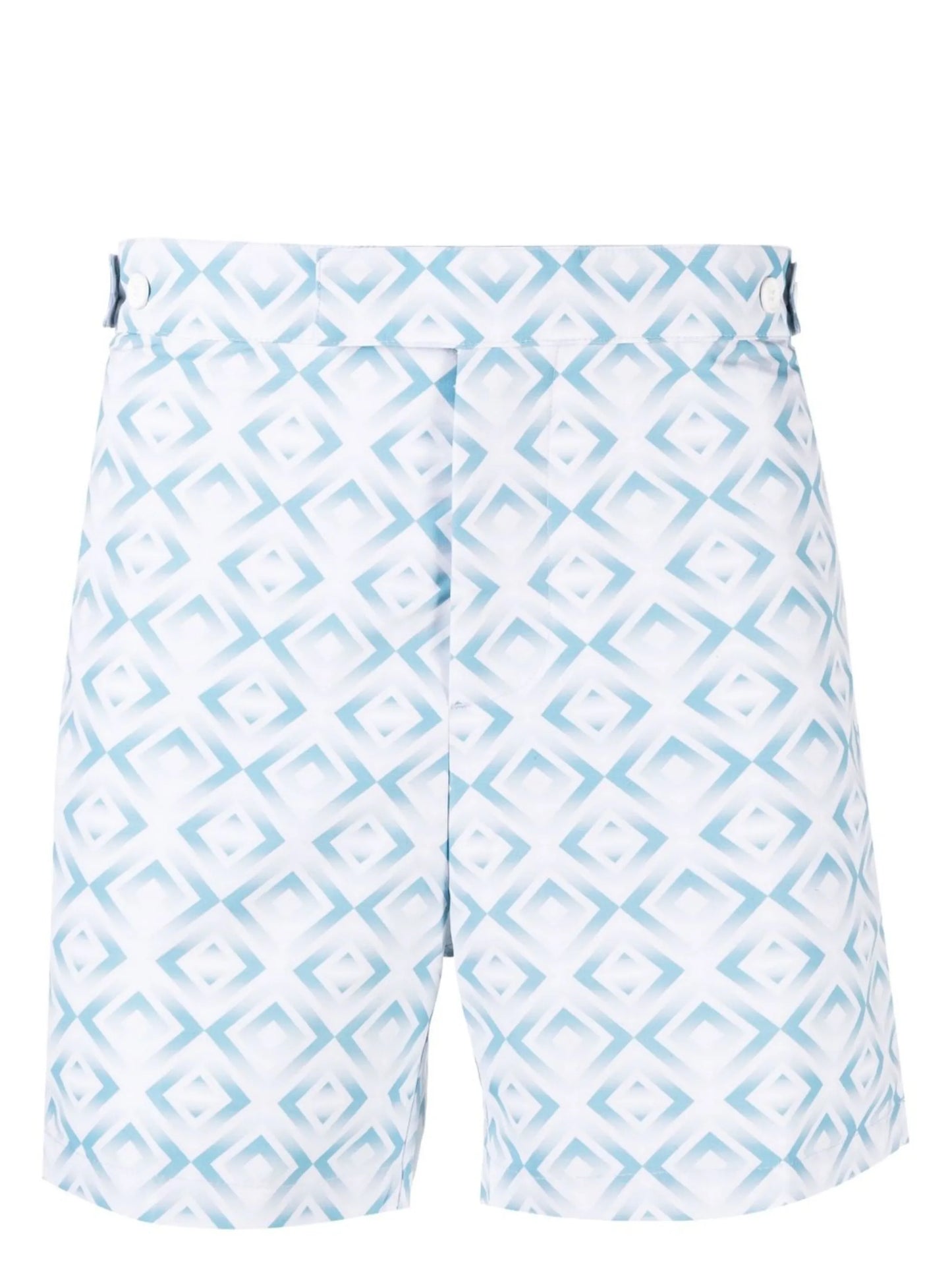 geometric print swim shorts