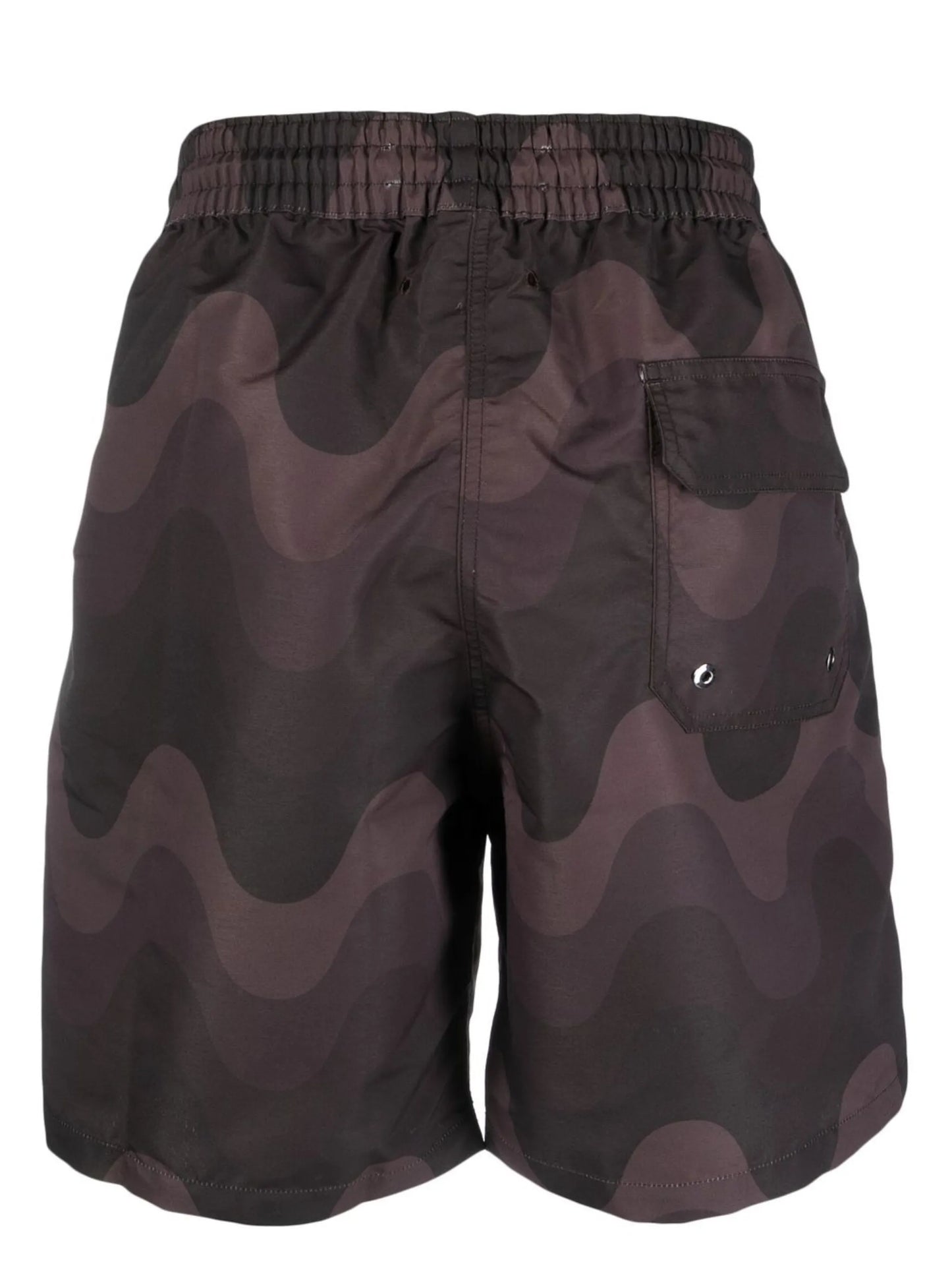 wavy-print swim shorts