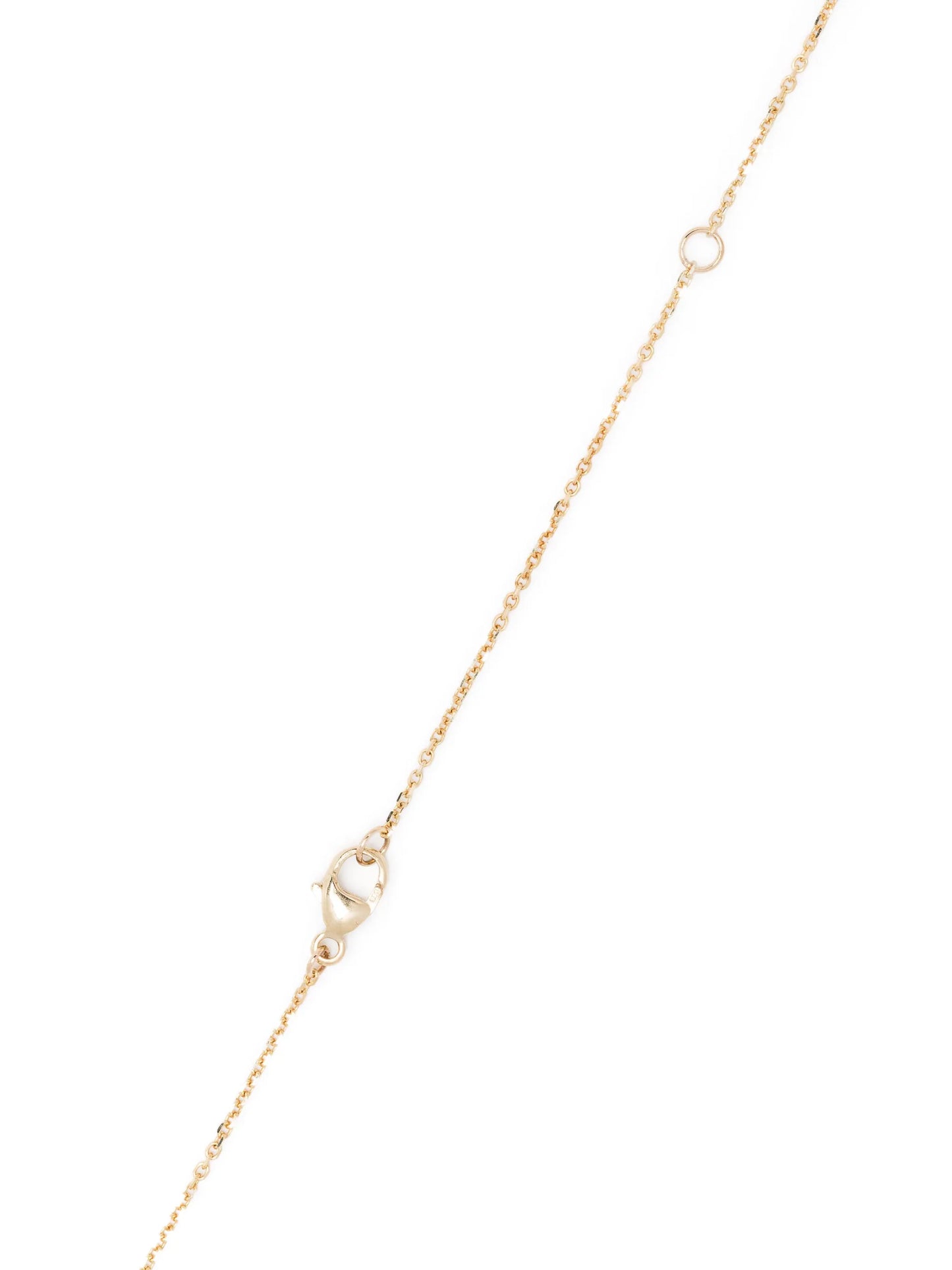 14kt yellow gold quartz pendant necklace