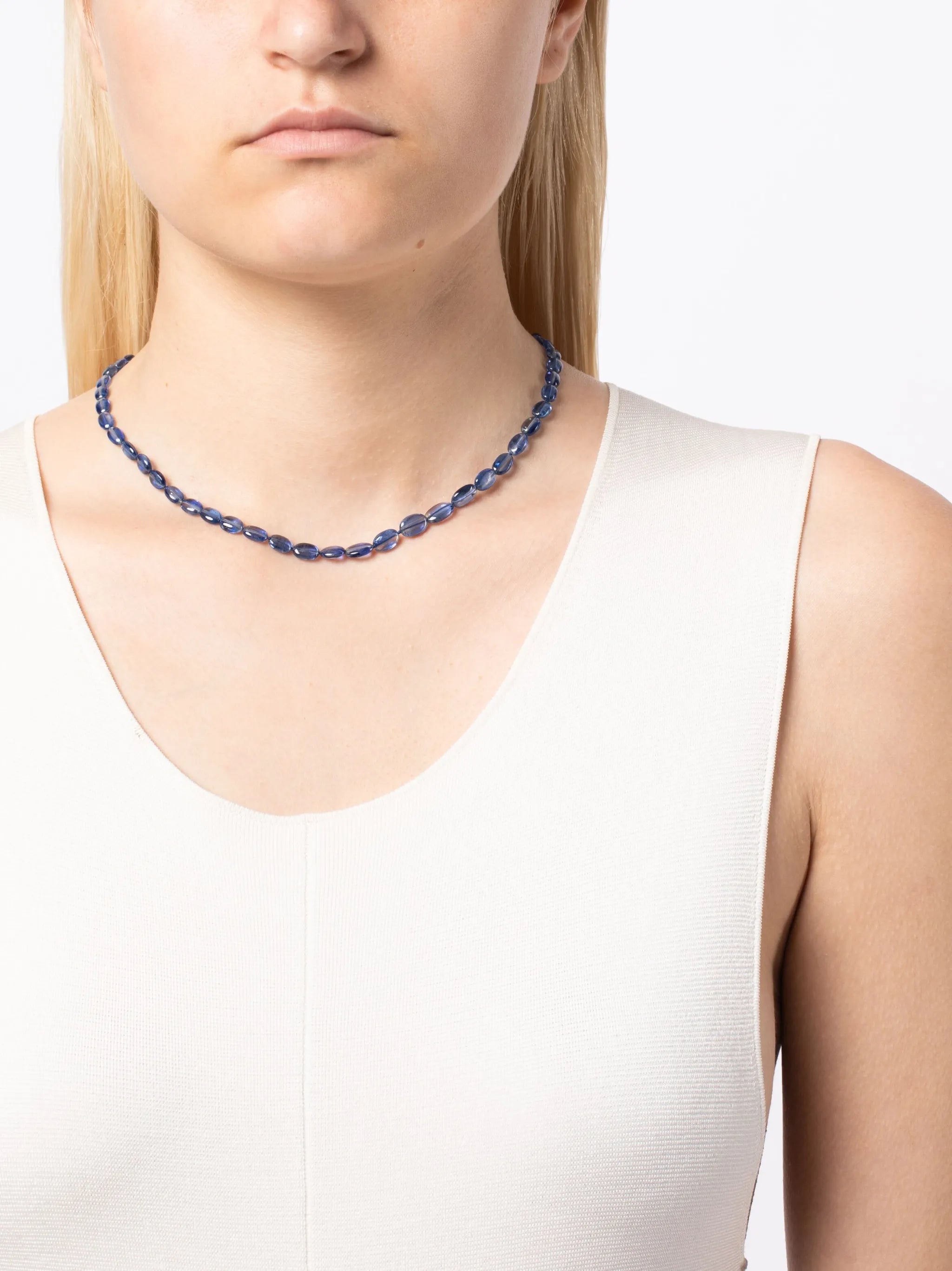 14kt yellow gold Arizona kyanite necklace