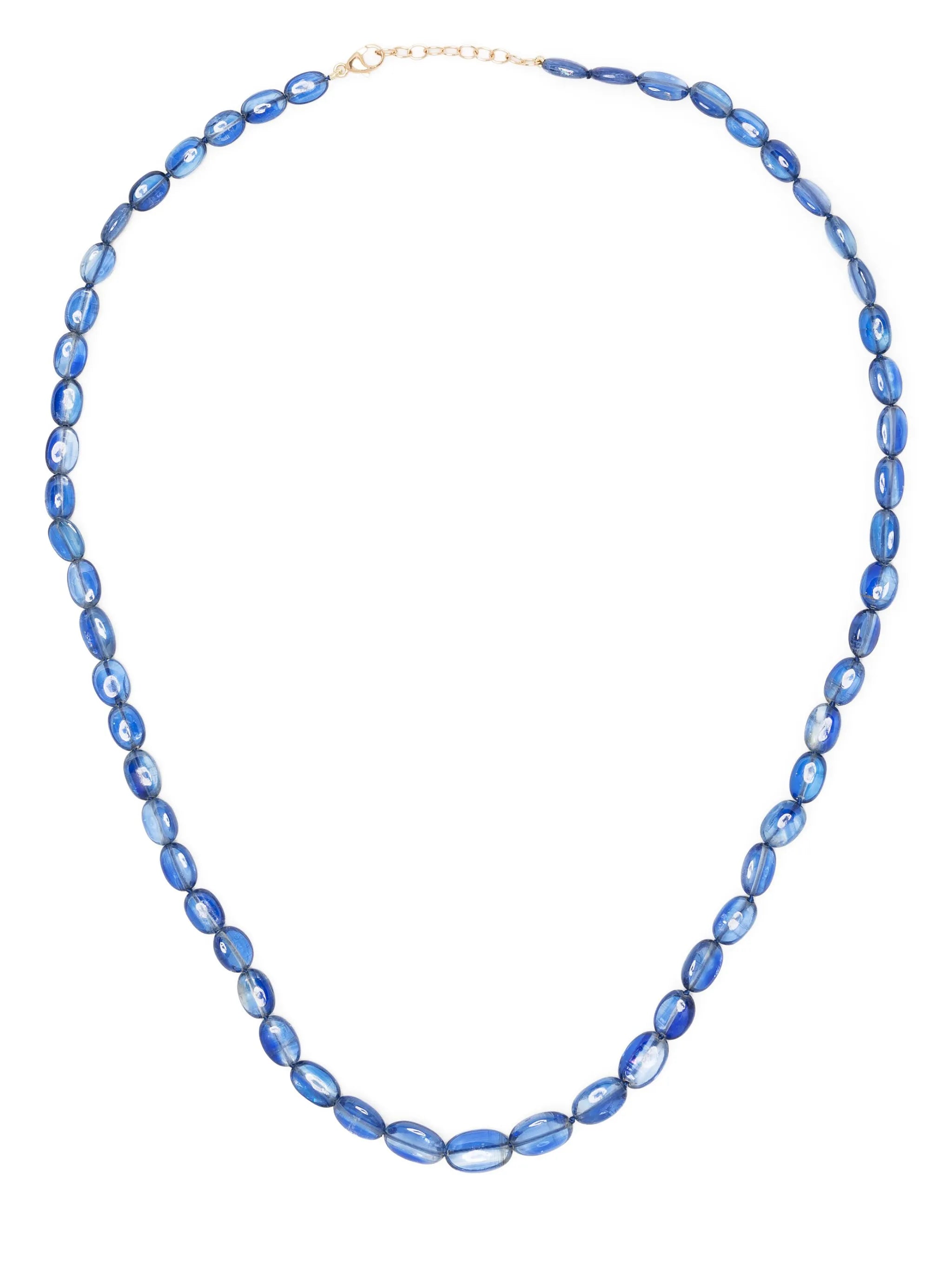 14kt yellow gold Arizona kyanite necklace