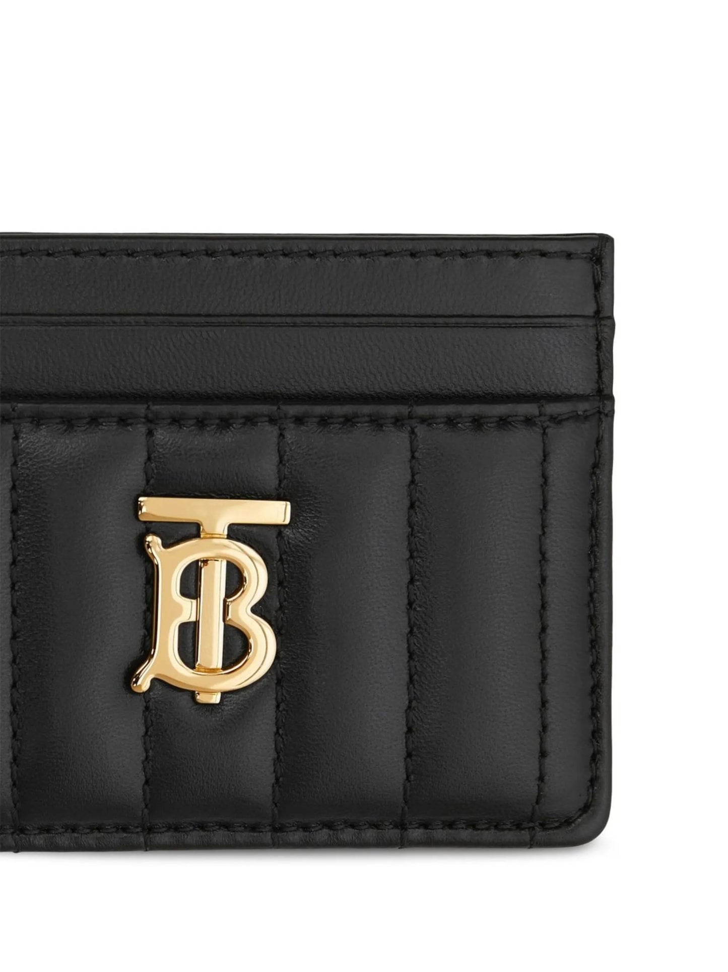 TB monogram-plaque leather cardholder