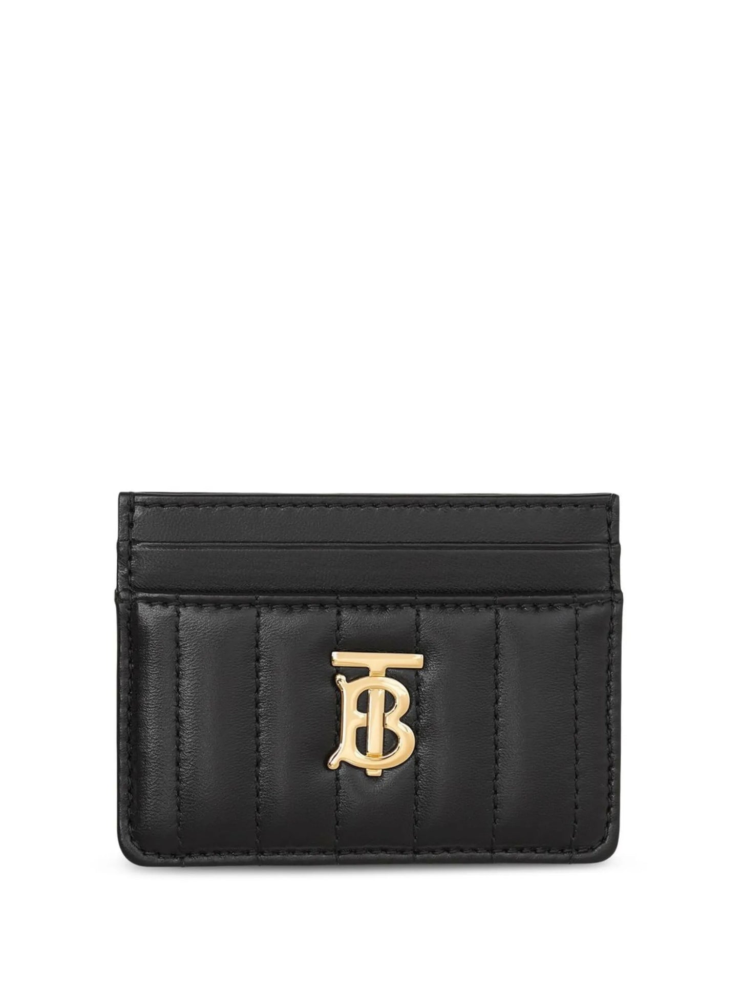 TB monogram-plaque leather cardholder
