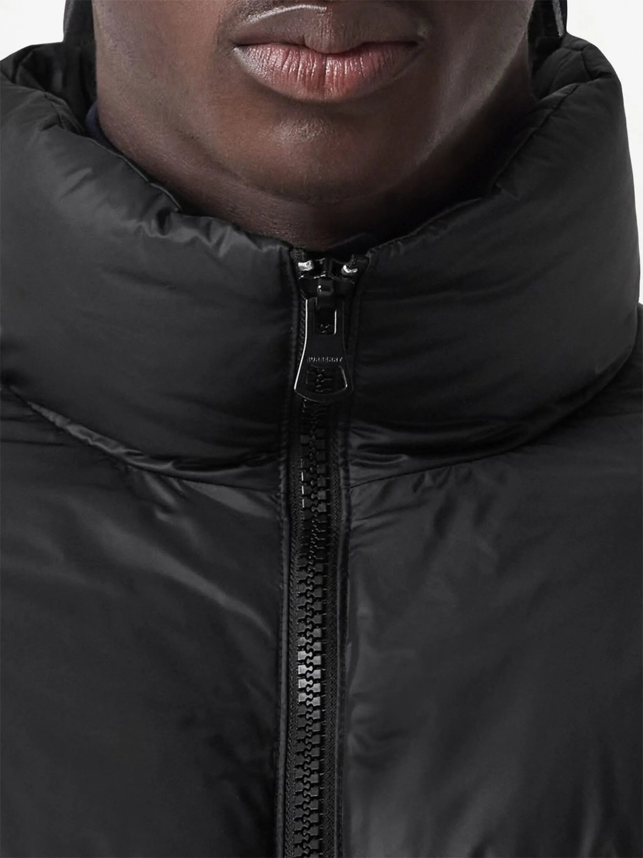 quilted zip-up jacket