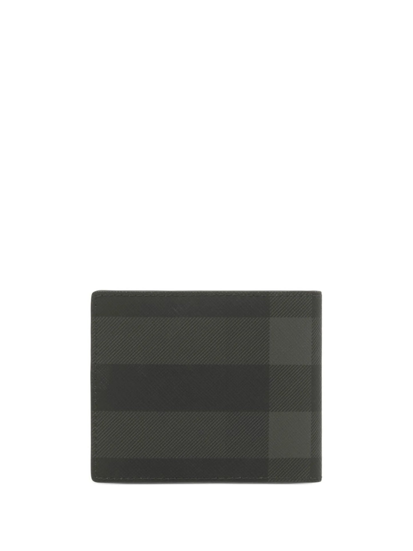 checked bifold wallet