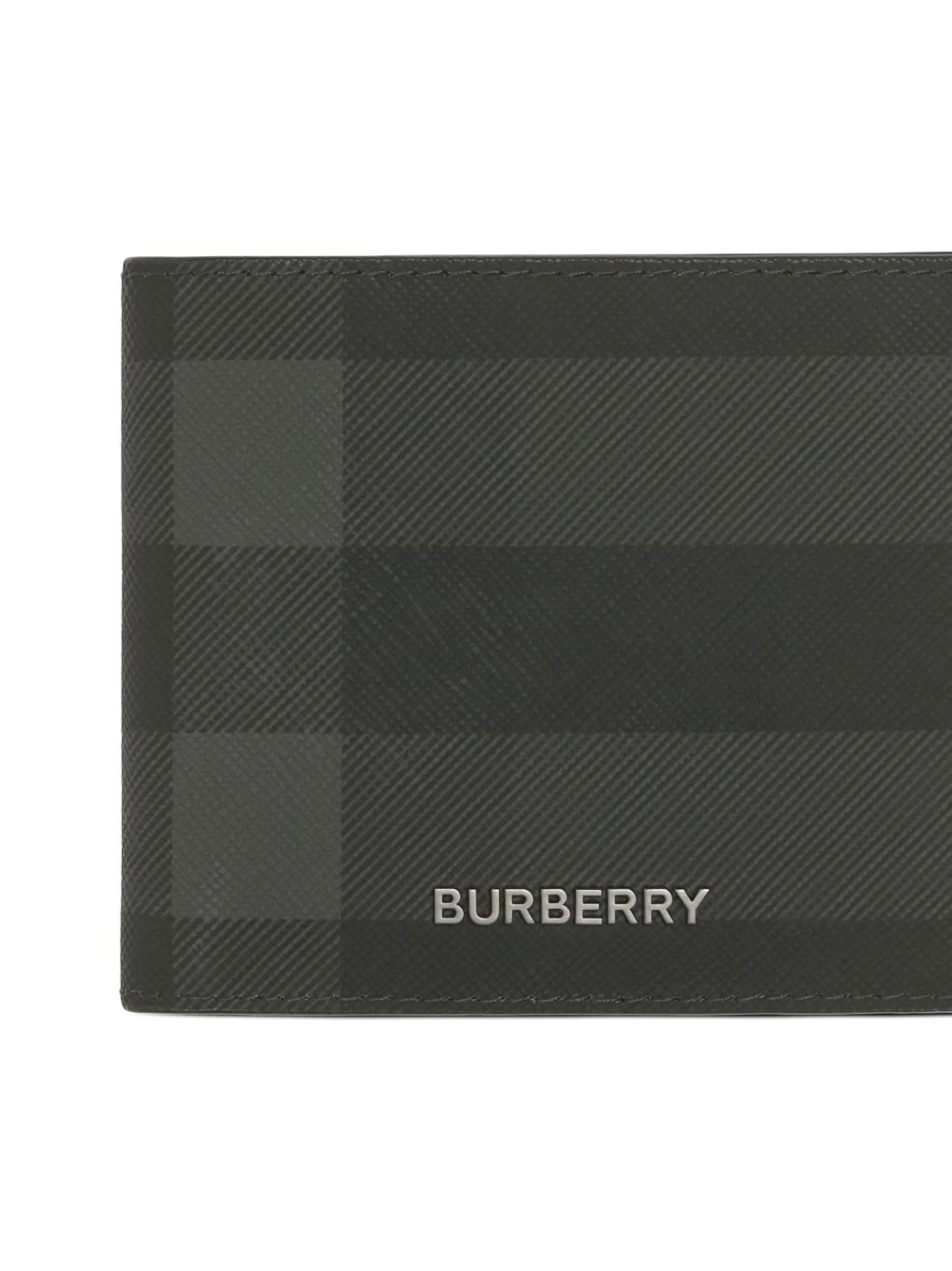 checked bifold wallet