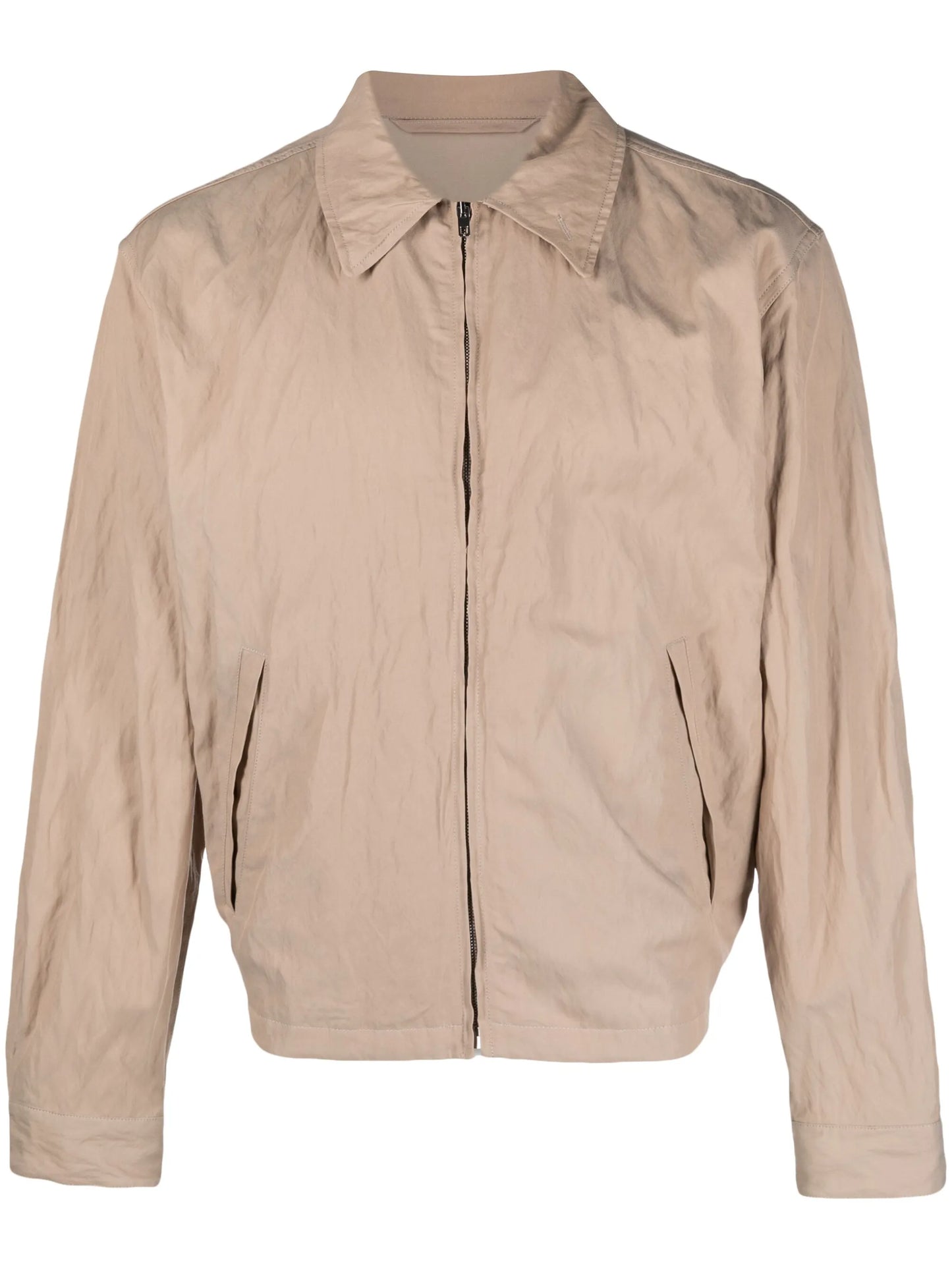 zipped shirt jacket