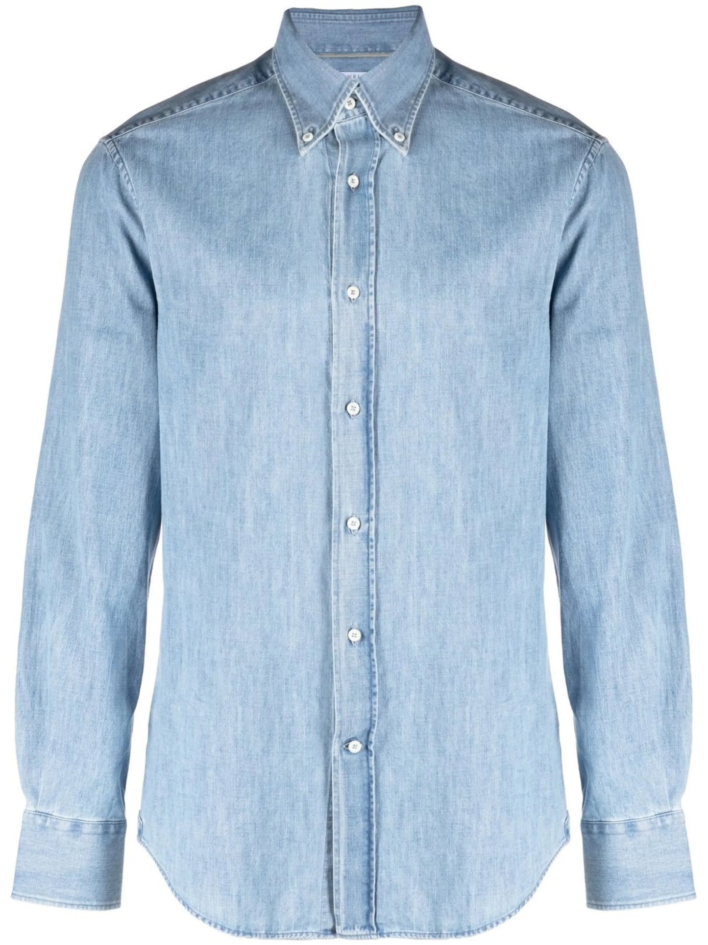 long-sleeved denim shirt