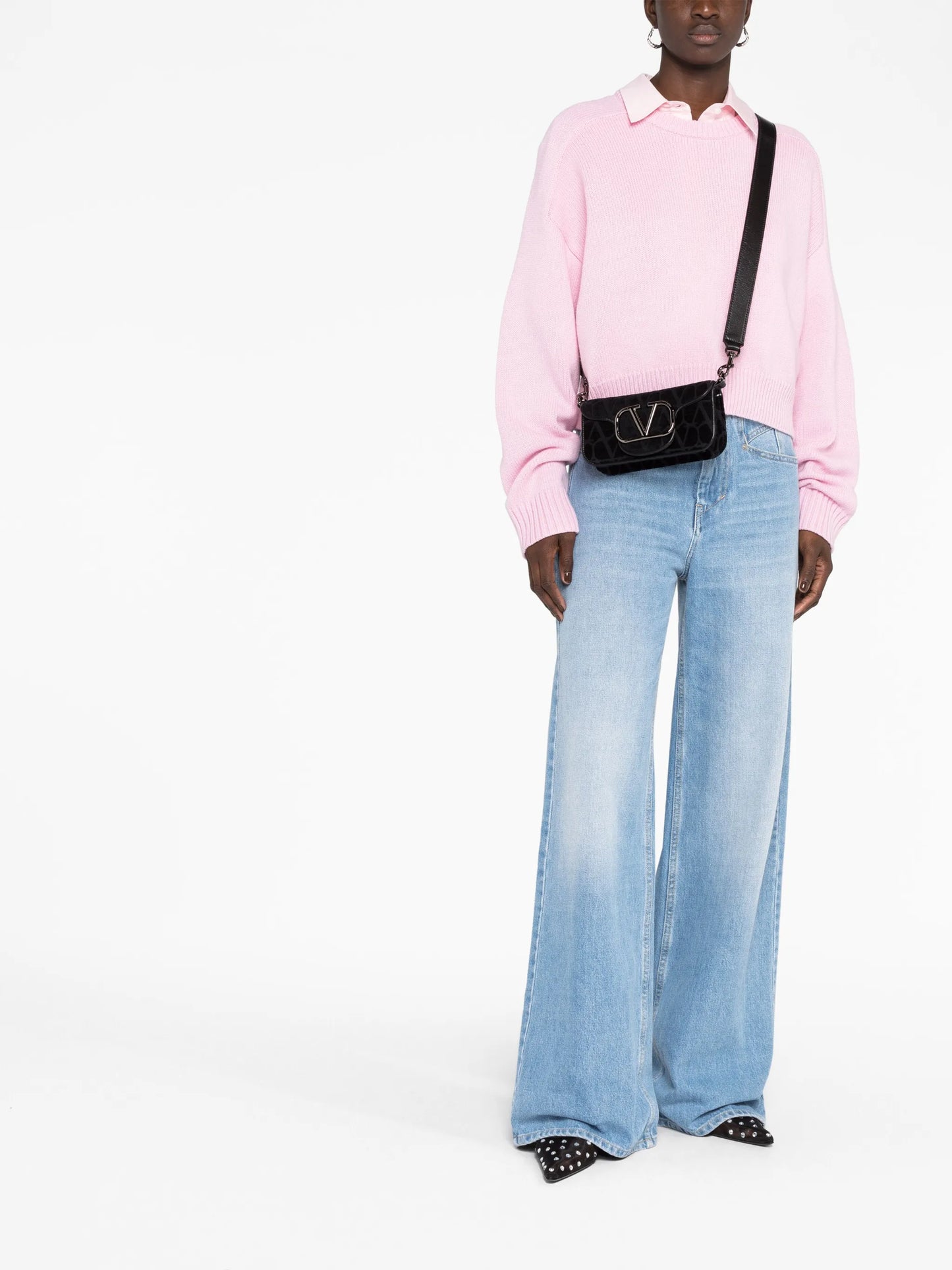 VLogo-monogram shoulder bag