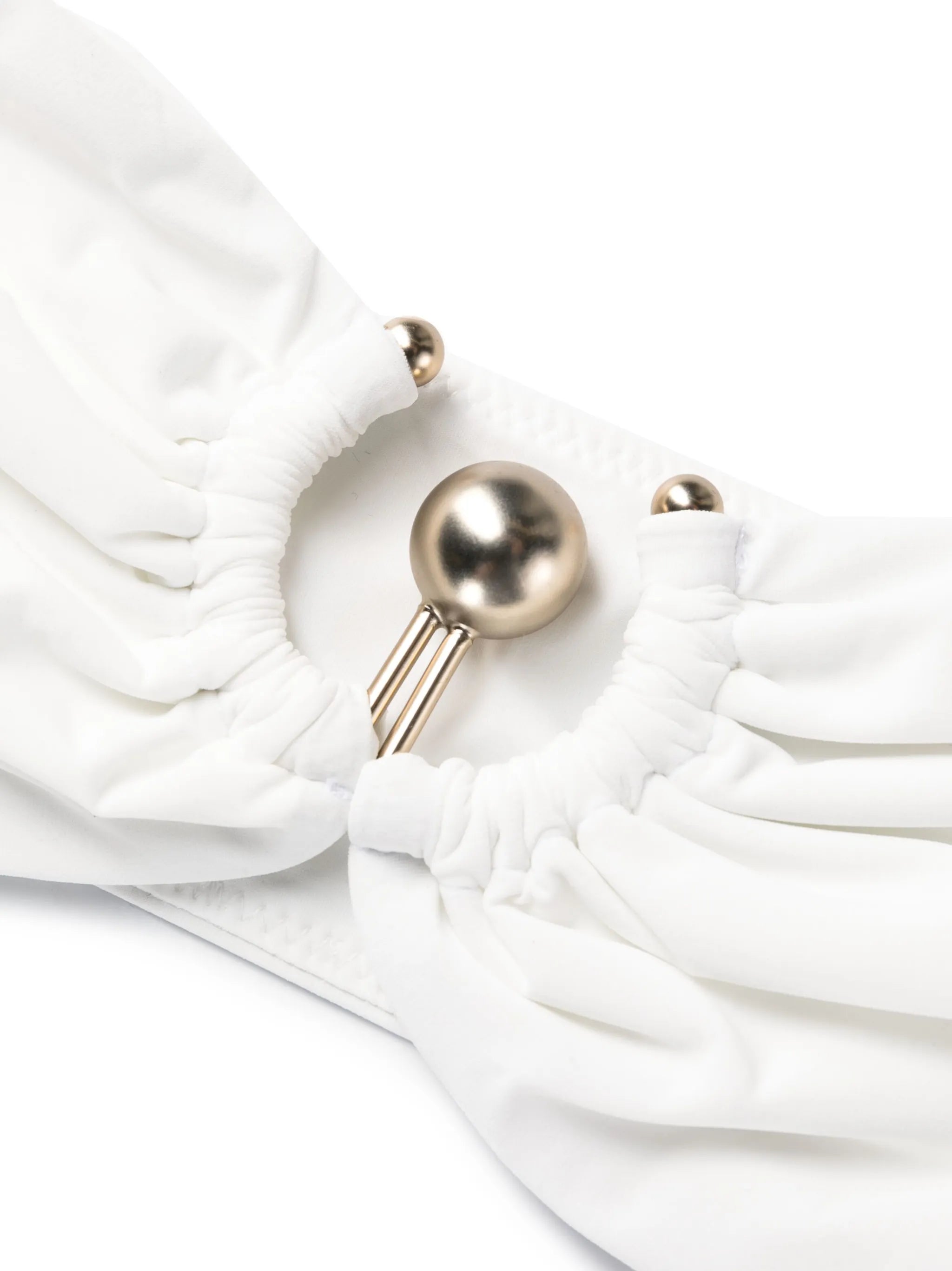 hardware-detailing bandeau bikini top