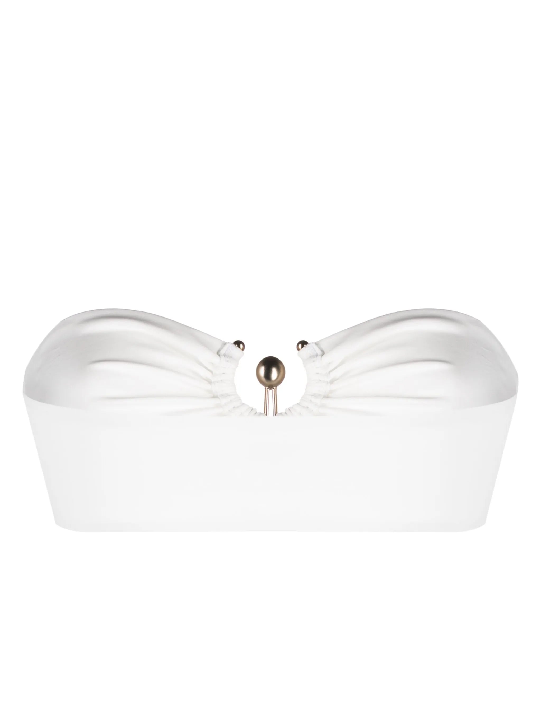 hardware-detailing bandeau bikini top