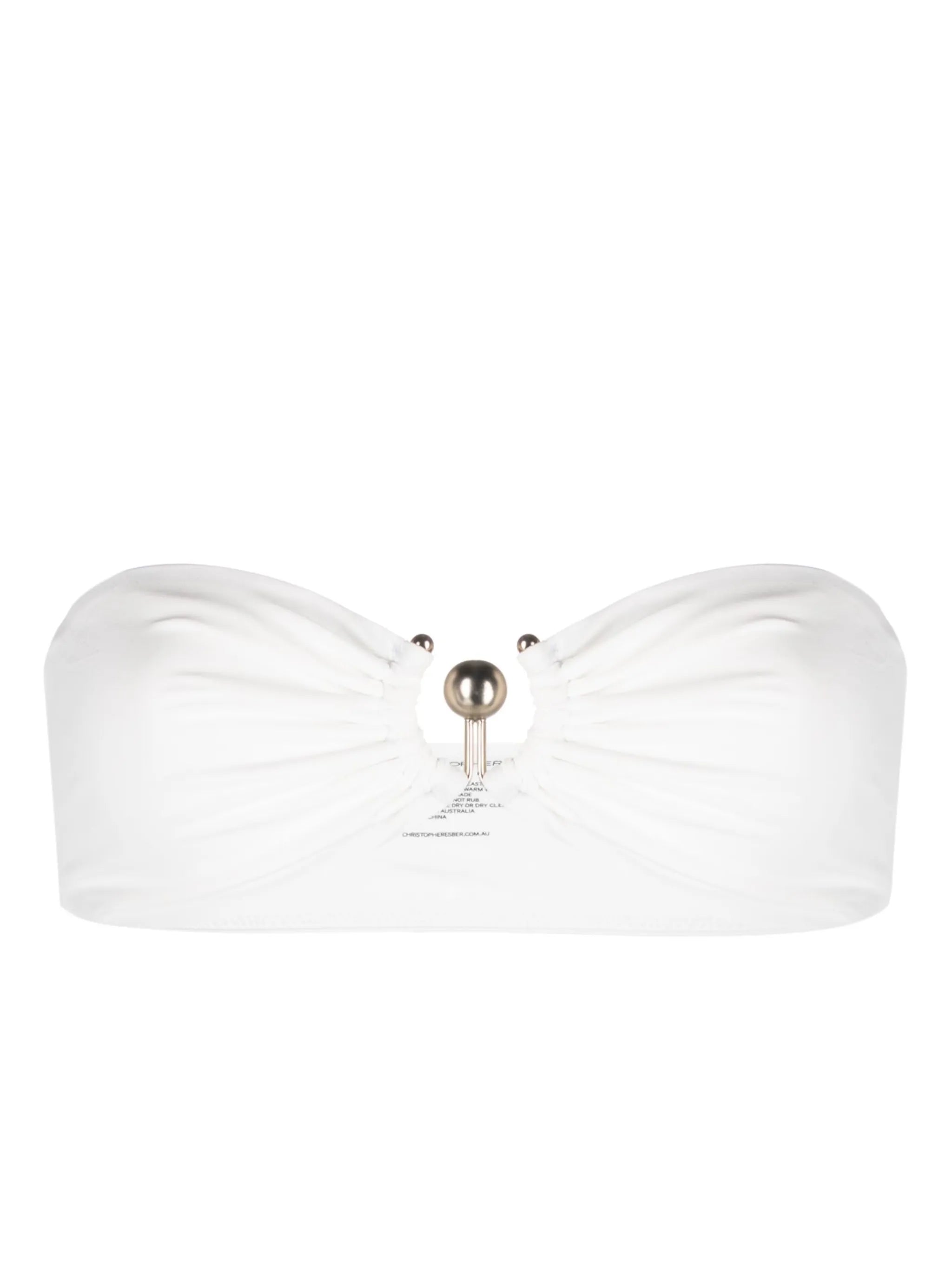 hardware-detailing bandeau bikini top